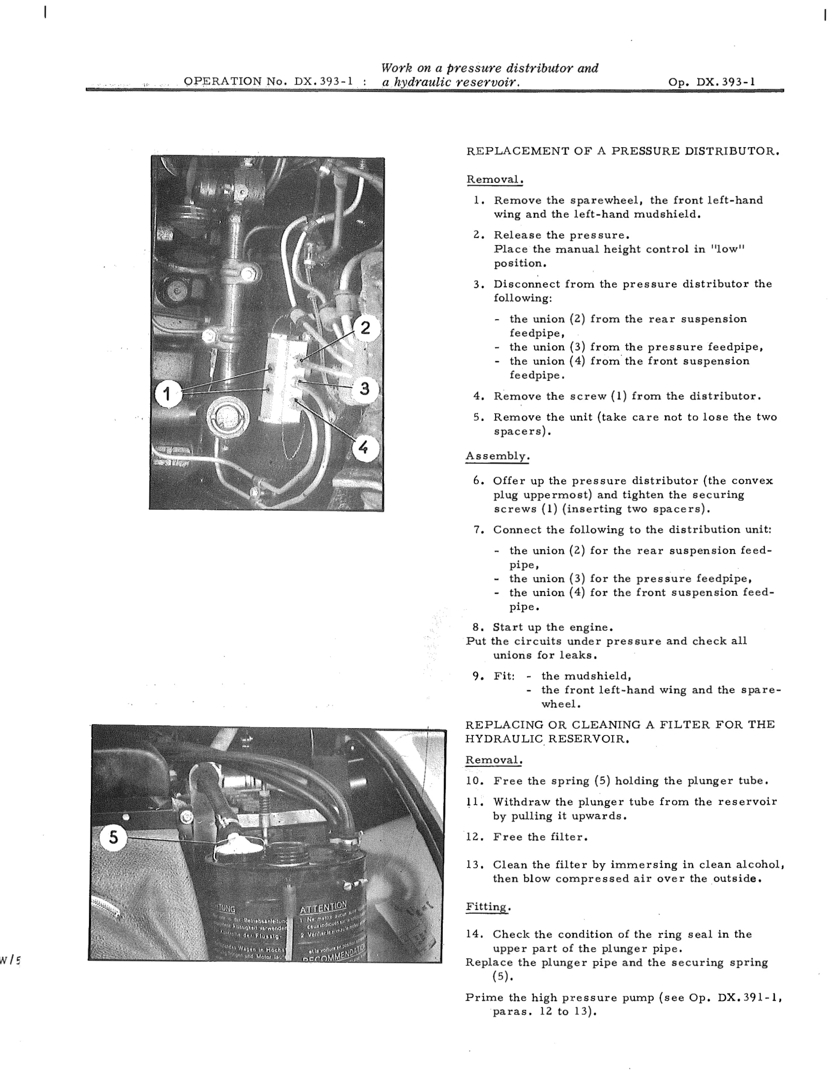 a hydraulic reservoir, page 273 of 750 — DS21 & DS21M / DS19A & DS19MA Repair Manual