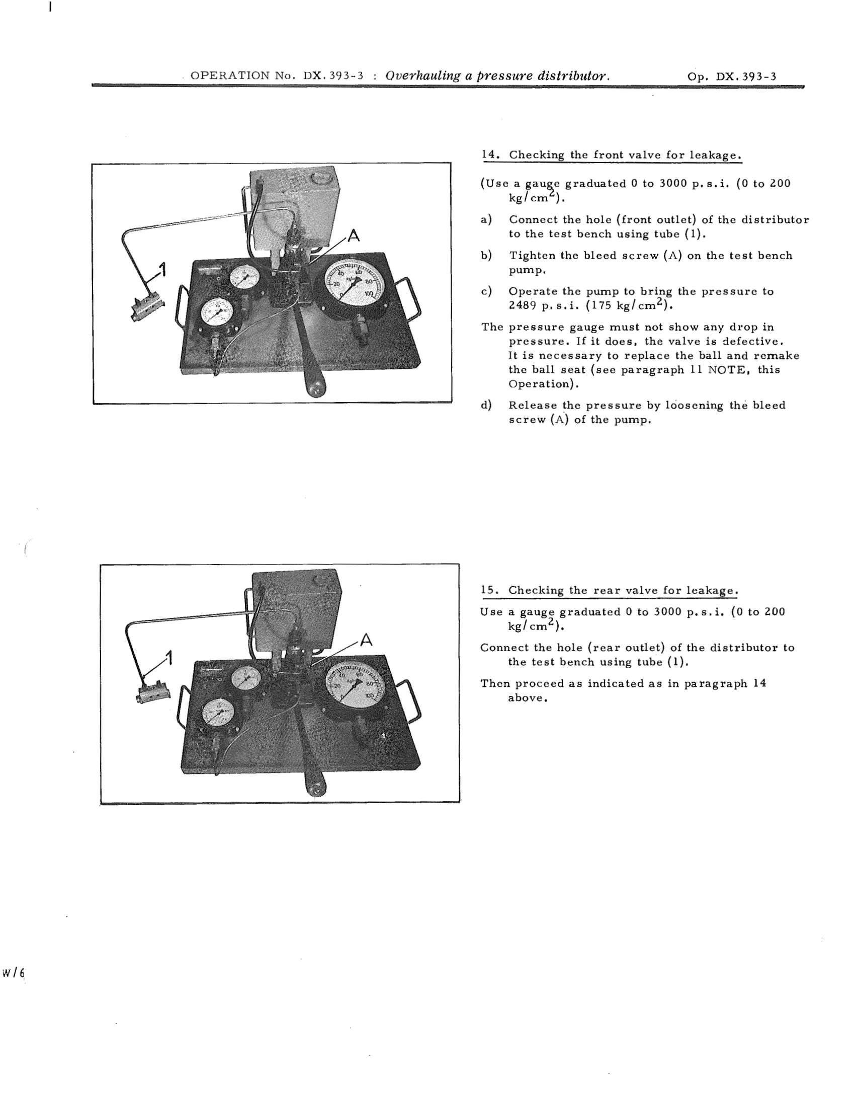 Overhauling a pressure distributor. ', page 278 of 750 — DS21 & DS21M / DS19A & DS19MA Repair Manual