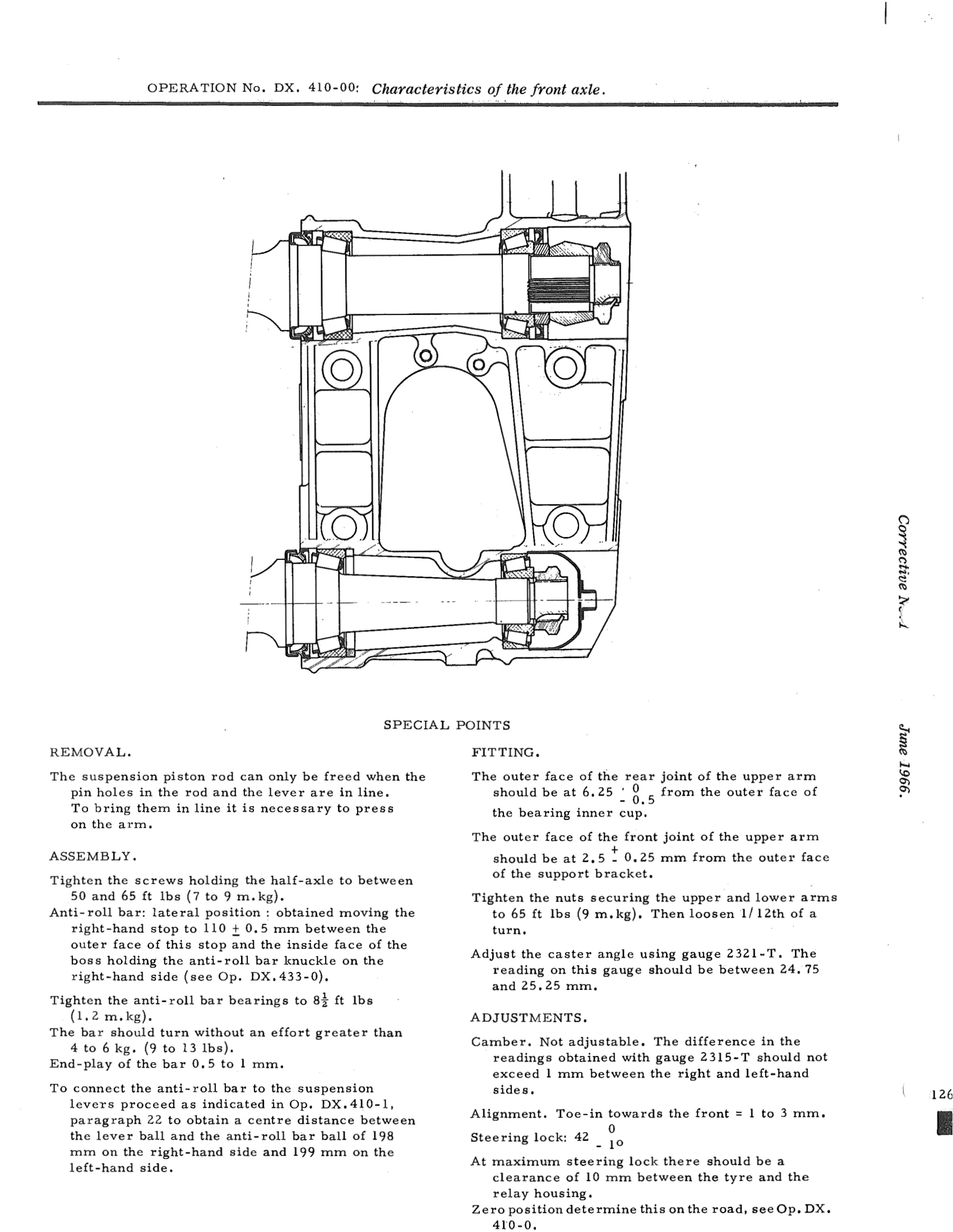 Front axle, page 280 of 750 — DS21 & DS21M / DS19A & DS19MA Repair Manual