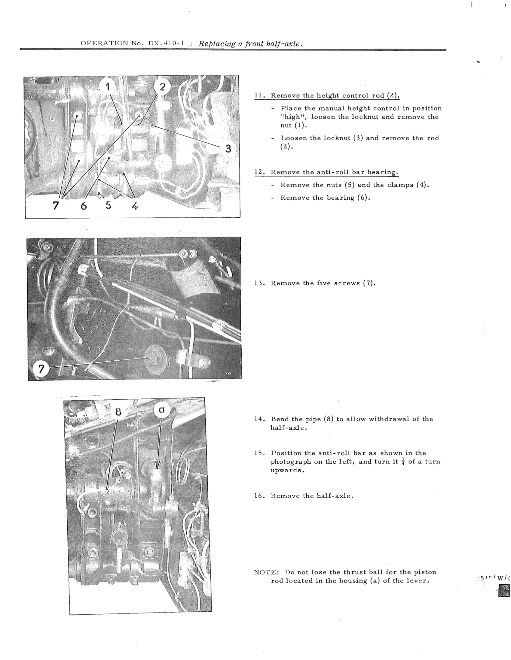 Replacing a front half-axle, page 285 of 750 — DS21 & DS21M / DS19A & DS19MA Repair Manual
