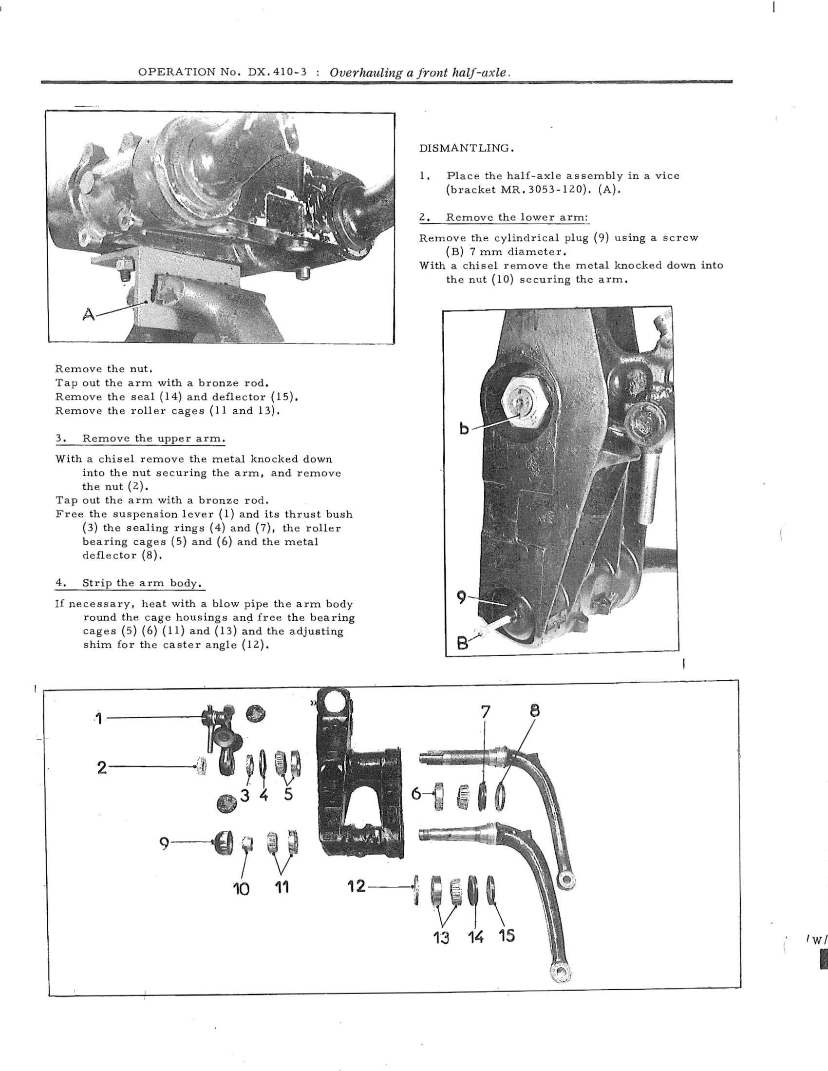 Overhauling a front half-axle, page 289 of 750 — DS21 & DS21M / DS19A & DS19MA Repair Manual