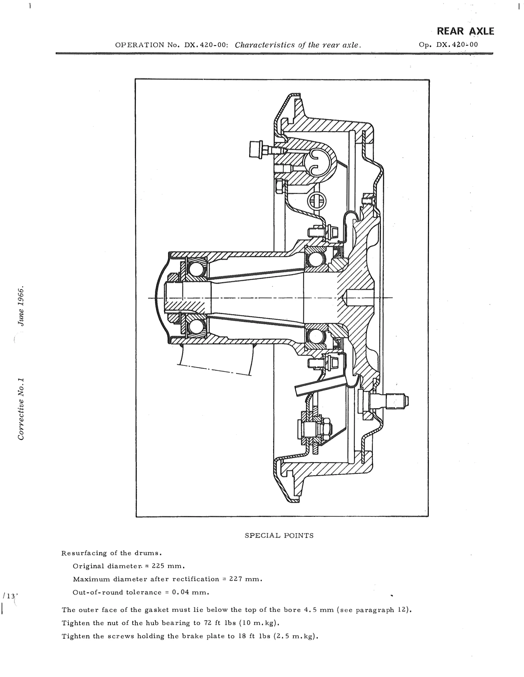 Characteristics of the rear axle, page 297 of 750 — DS21 & DS21M / DS19A & DS19MA Repair Manual