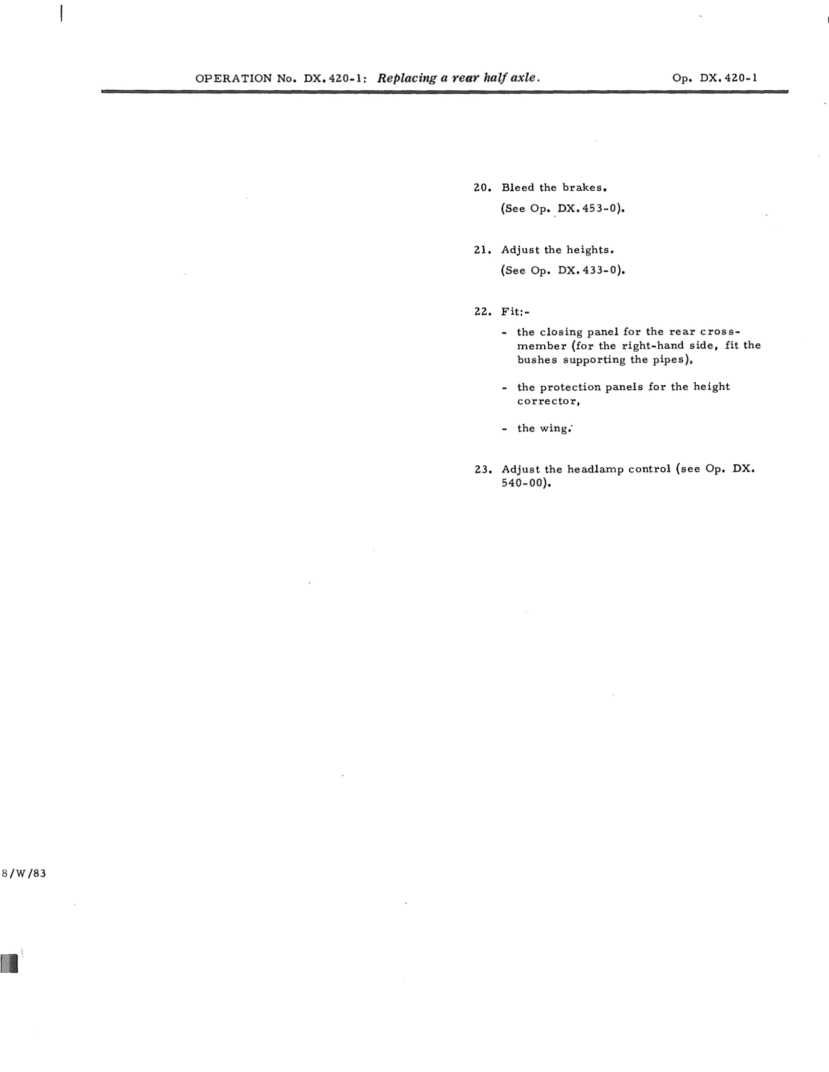 Replace half axle, page 303 of 750 — DS21 & DS21M / DS19A & DS19MA Repair Manual