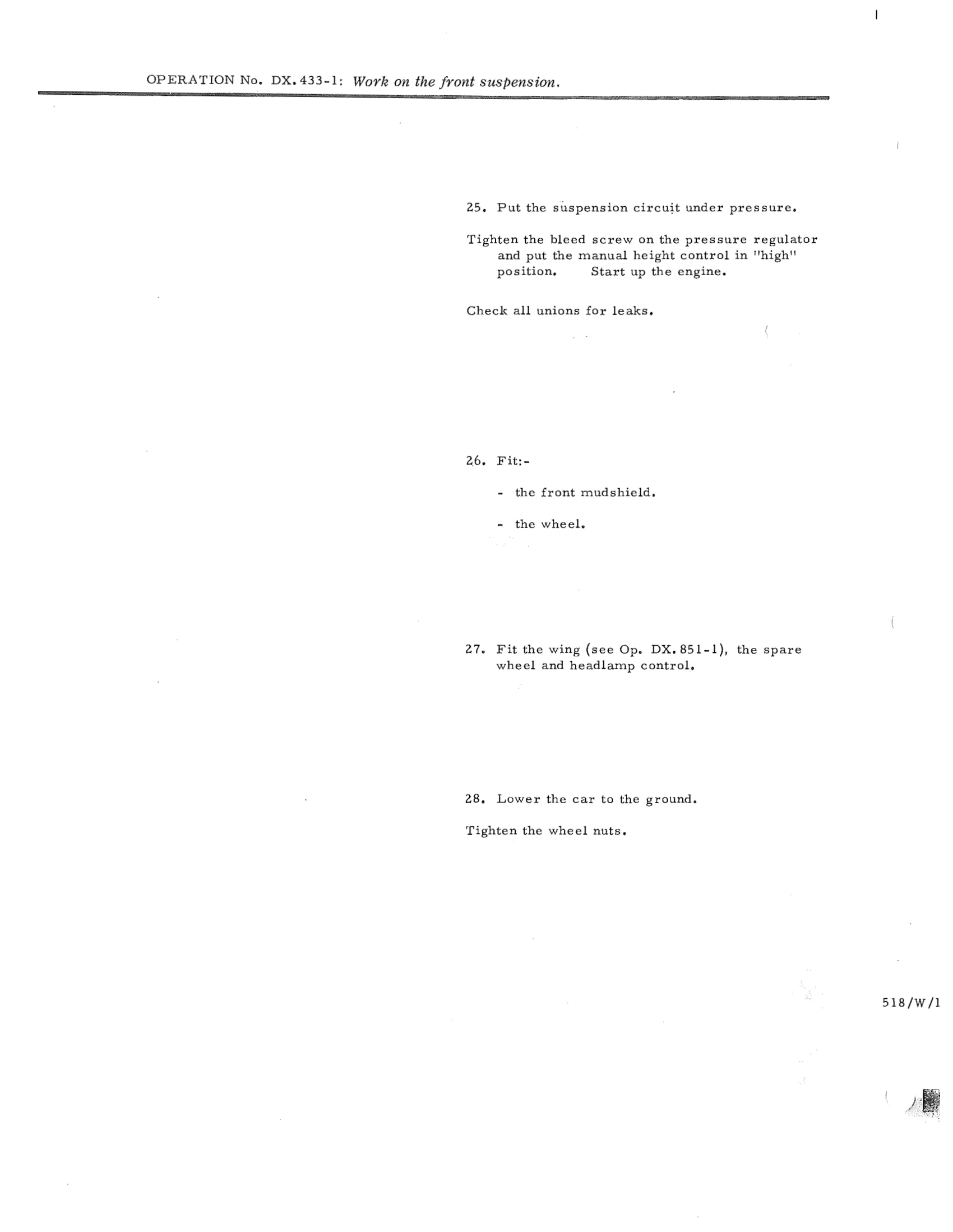 Work on the front suspension, page 329 of 750 — DS21 & DS21M / DS19A & DS19MA Repair Manual