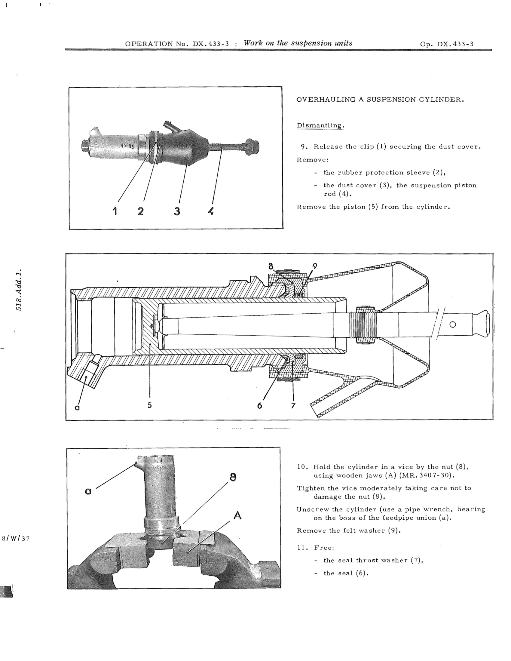 ; Work on the suspension units, page 334 of 750 — DS21 & DS21M / DS19A & DS19MA Repair Manual