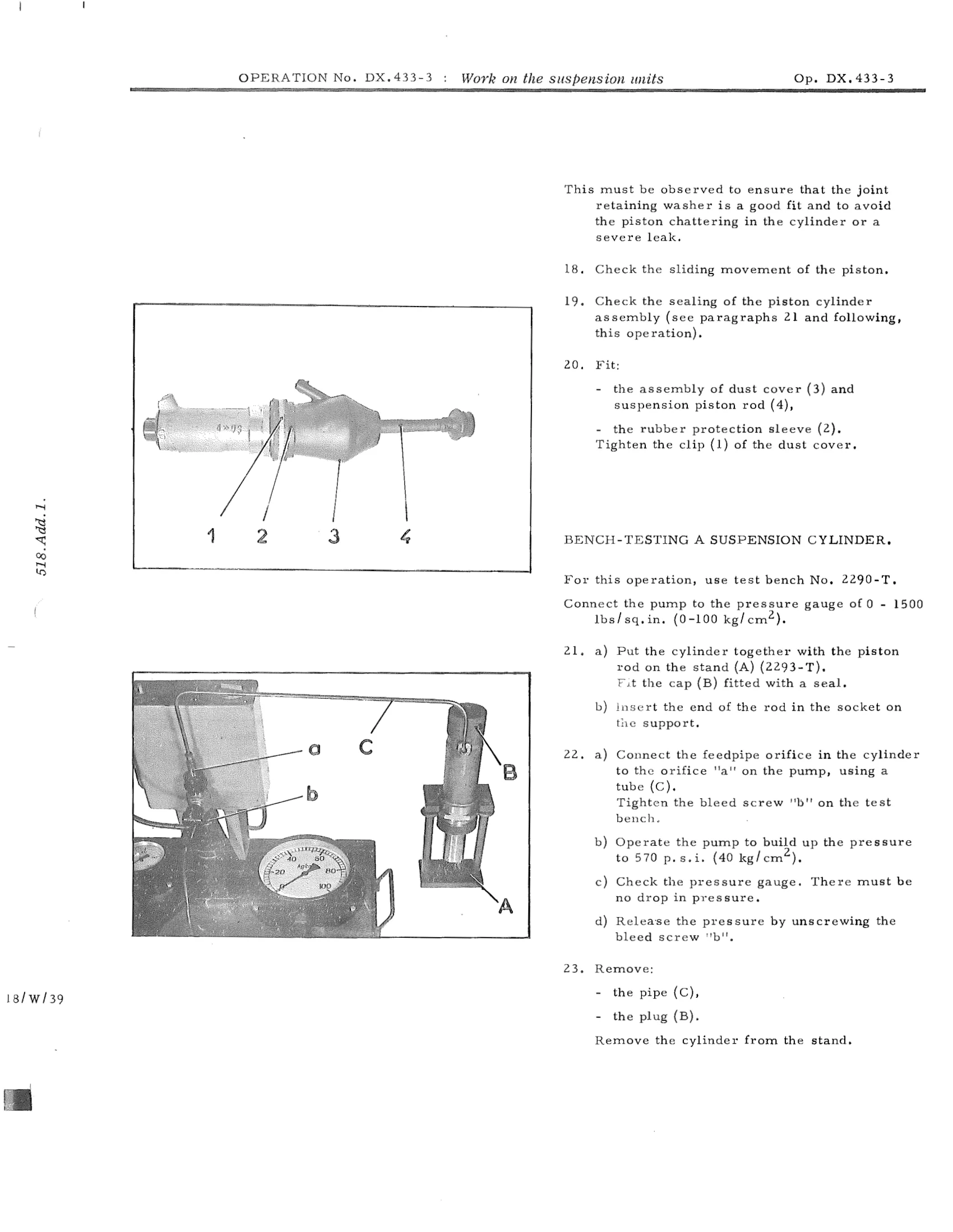 Work on the suspension units, page 336 of 750 — DS21 & DS21M / DS19A & DS19MA Repair Manual
