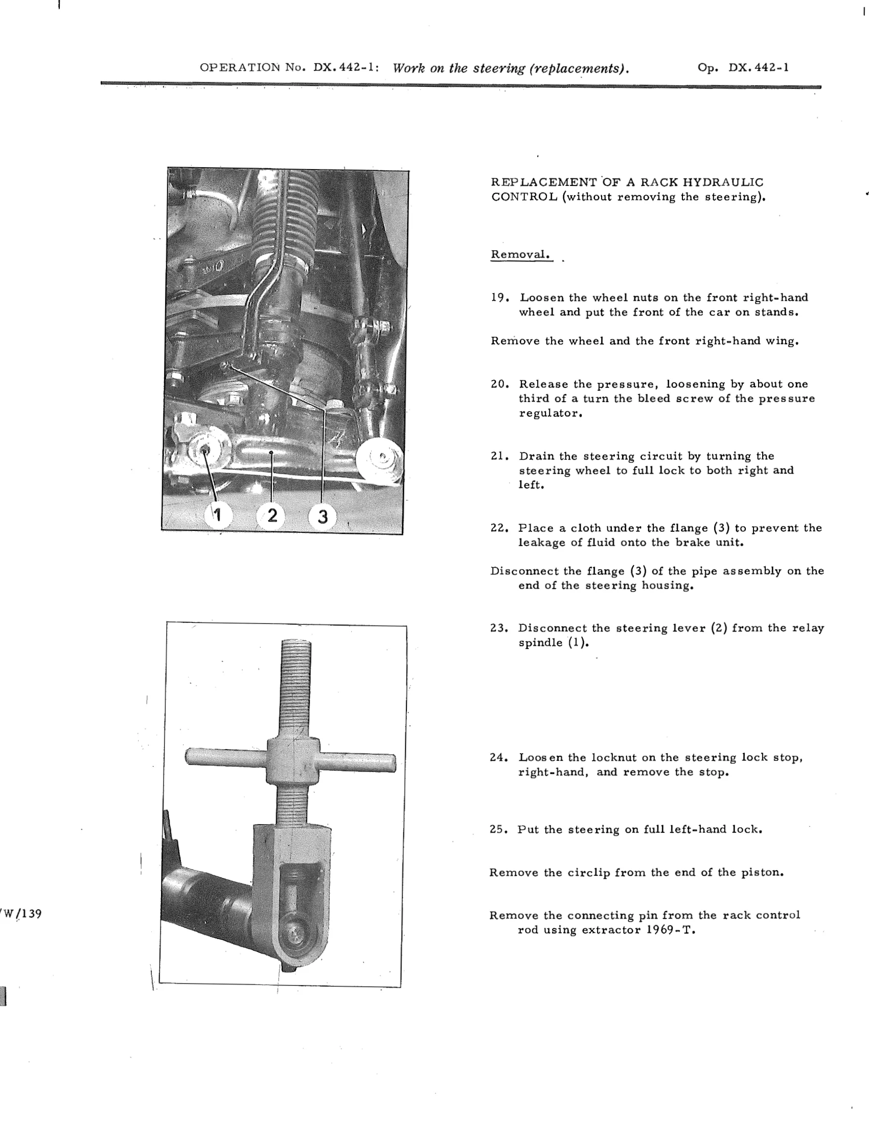 Work on the steering, page 372 of 750 — DS21 & DS21M / DS19A & DS19MA Repair Manual