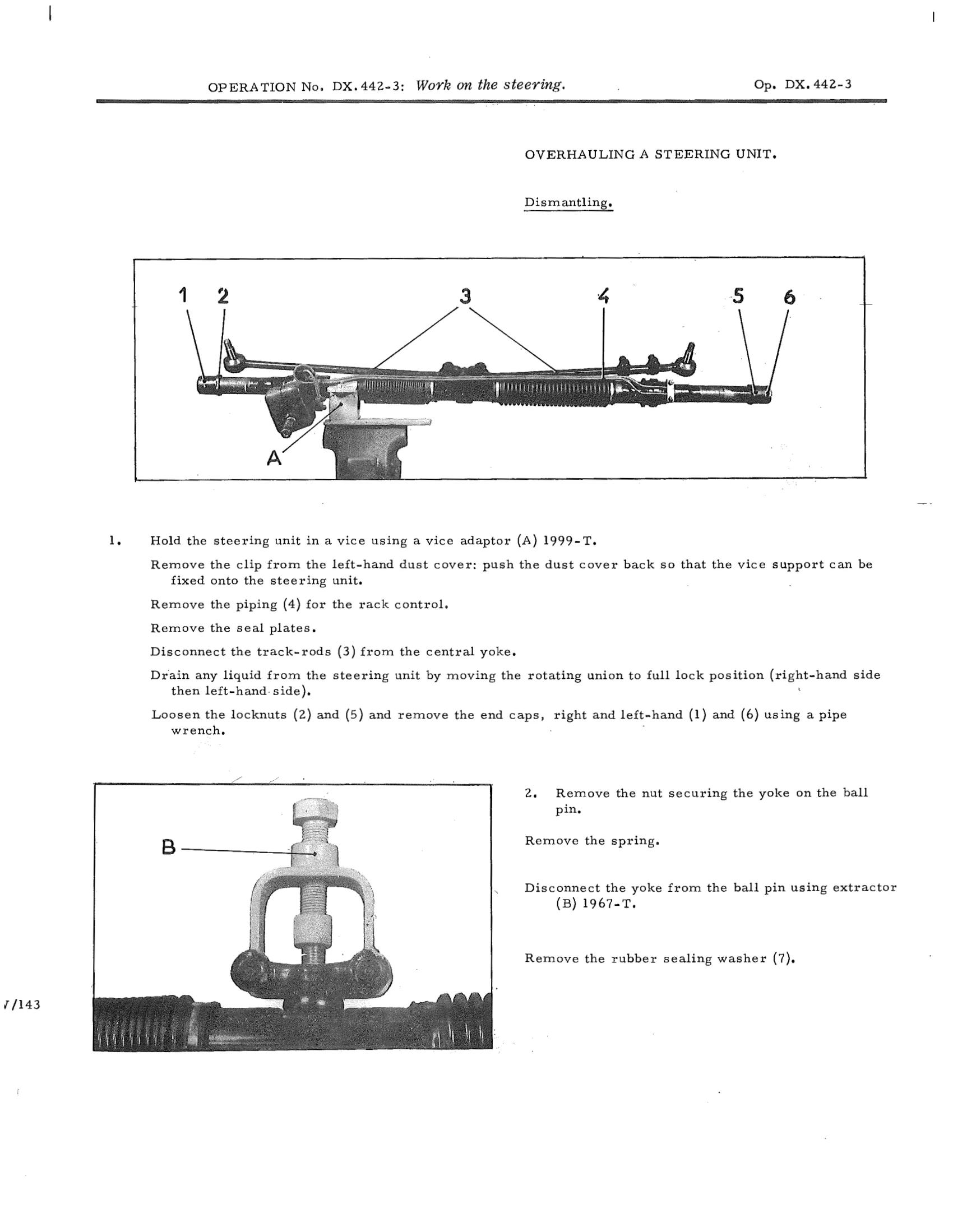 Work on the steering. , page 378 of 750 — DS21 & DS21M / DS19A & DS19MA Repair Manual