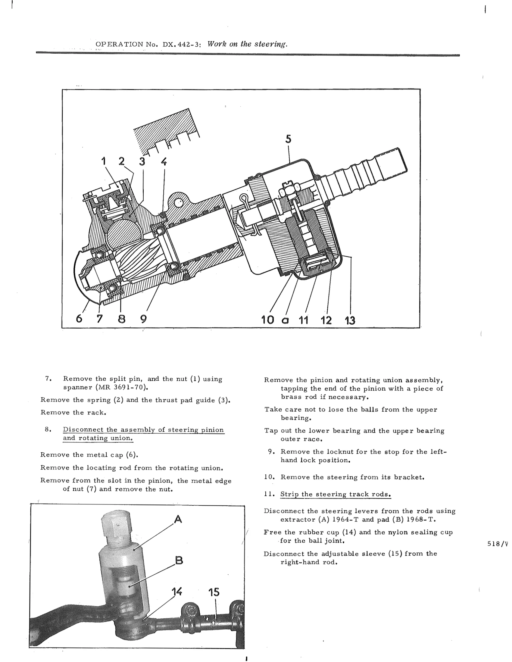 Work on the steering, page 381 of 750 — DS21 & DS21M / DS19A & DS19MA Repair Manual