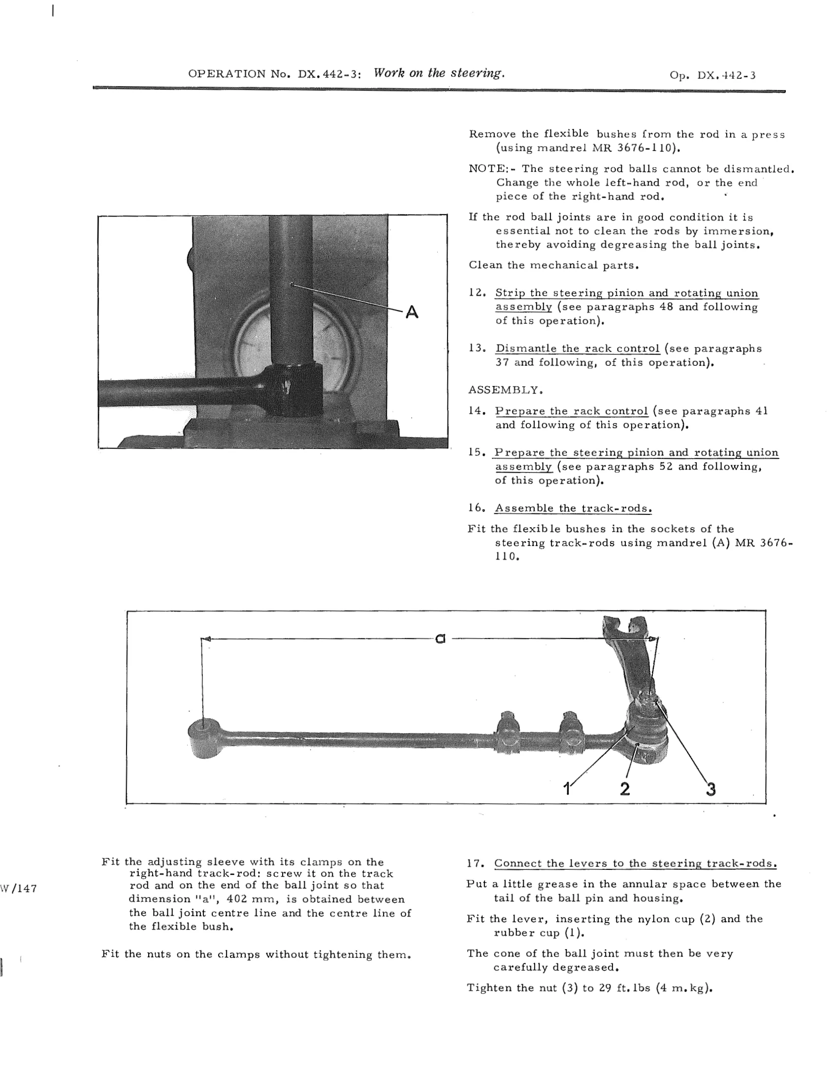 Work on the steering, page 382 of 750 — DS21 & DS21M / DS19A & DS19MA Repair Manual