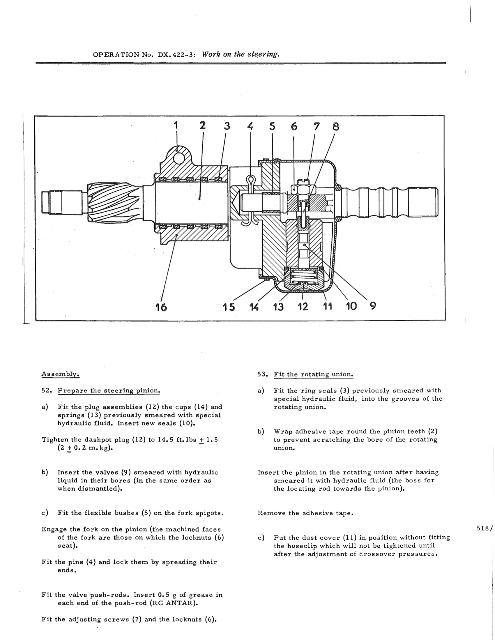 Work on the steering, page 395 of 750 — DS21 & DS21M / DS19A & DS19MA Repair Manual