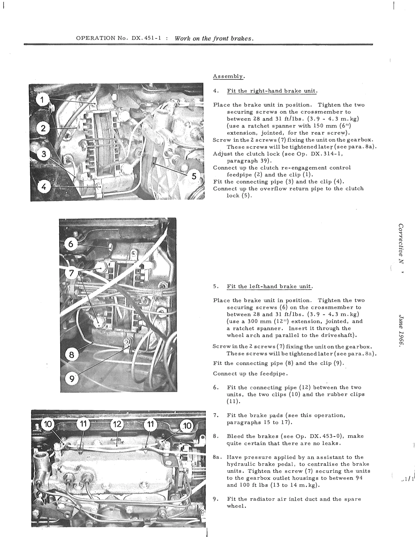 Work on the front brakes, page 407 of 750 — DS21 & DS21M / DS19A & DS19MA Repair Manual