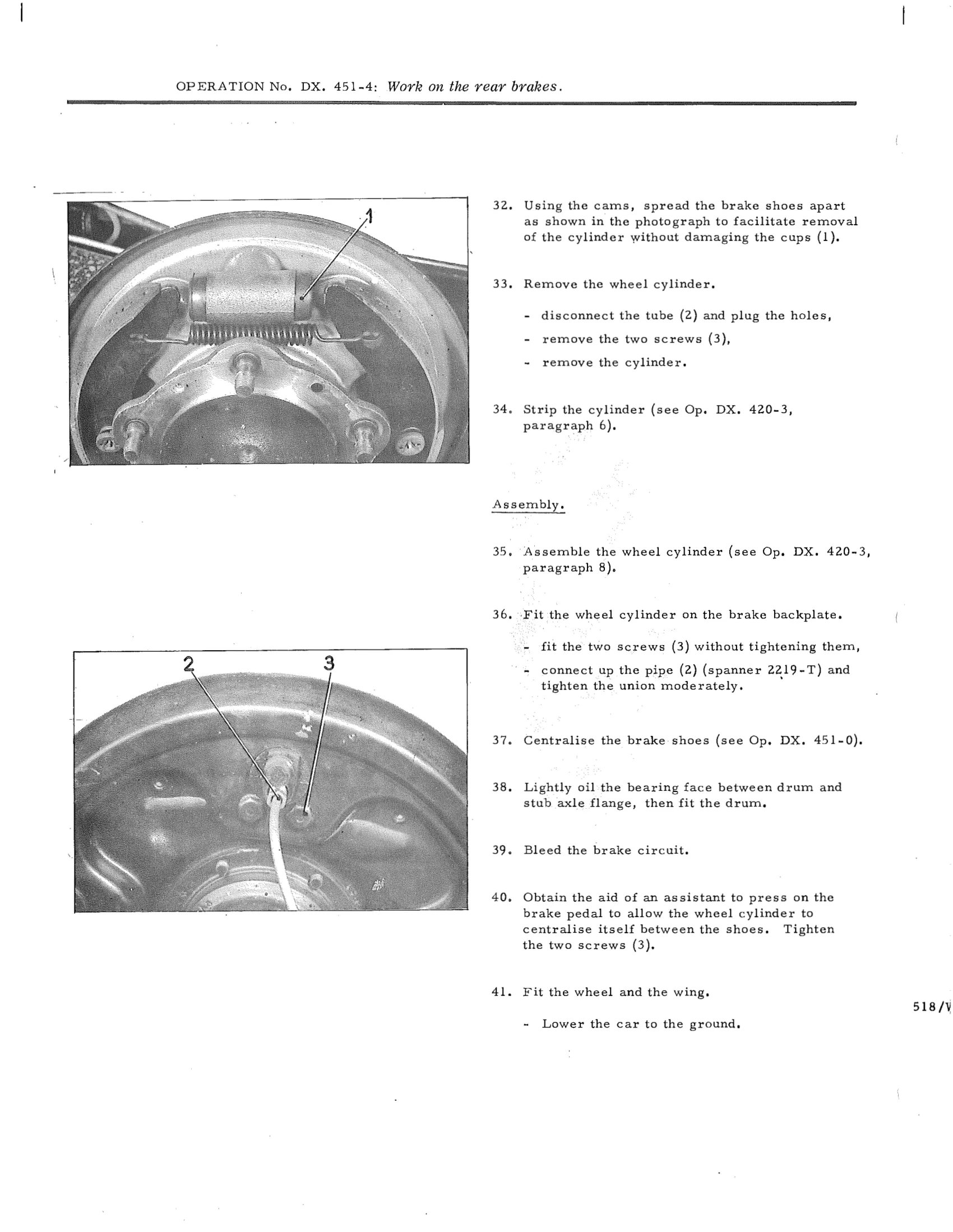 Replace brake backplate / Replace wheel cylinder, page 413 of 750 — DS21 & DS21M / DS19A & DS19MA Repair Manual