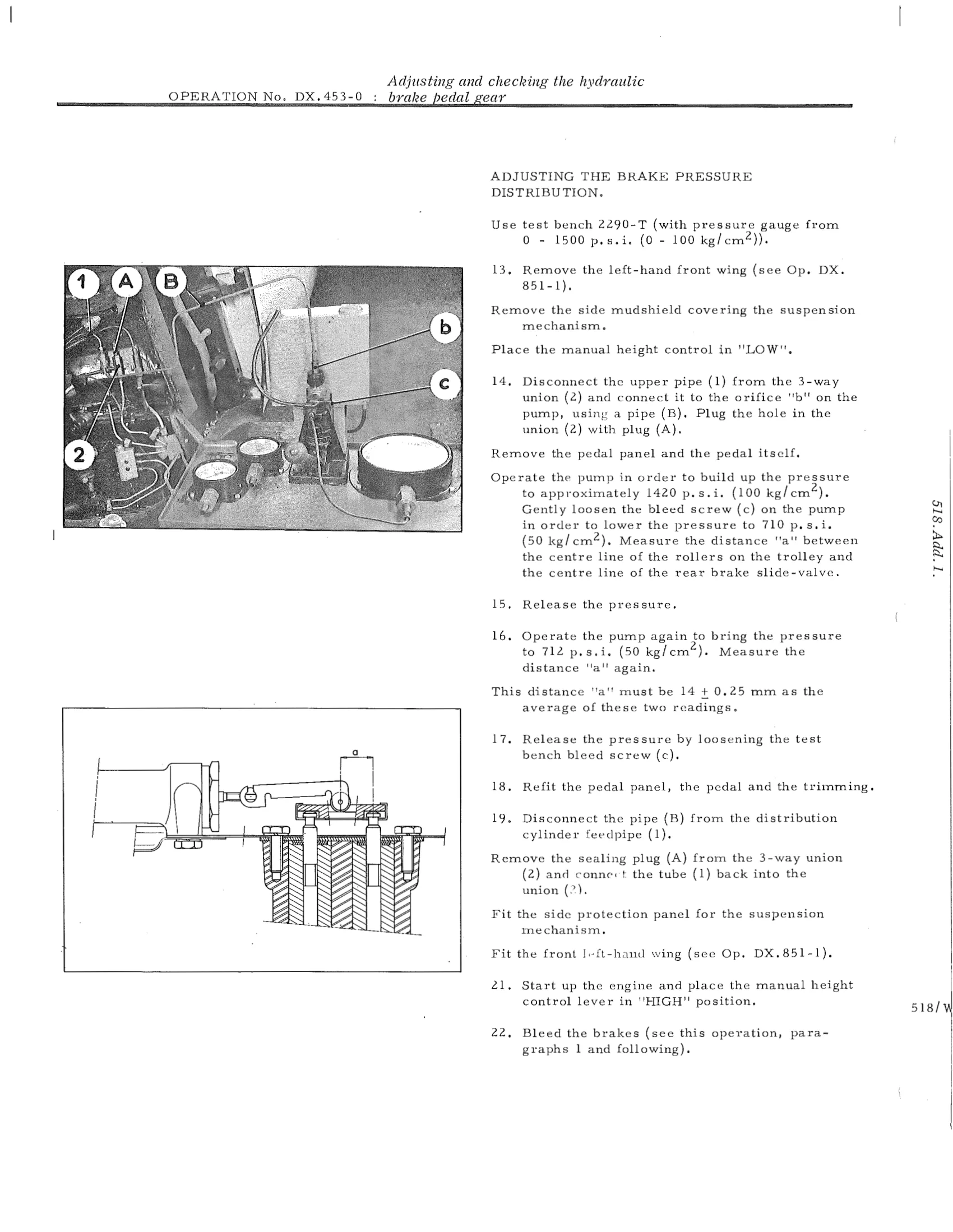 Adjust brake pressure distribution, page 415 of 750 — DS21 & DS21M / DS19A & DS19MA Repair Manual