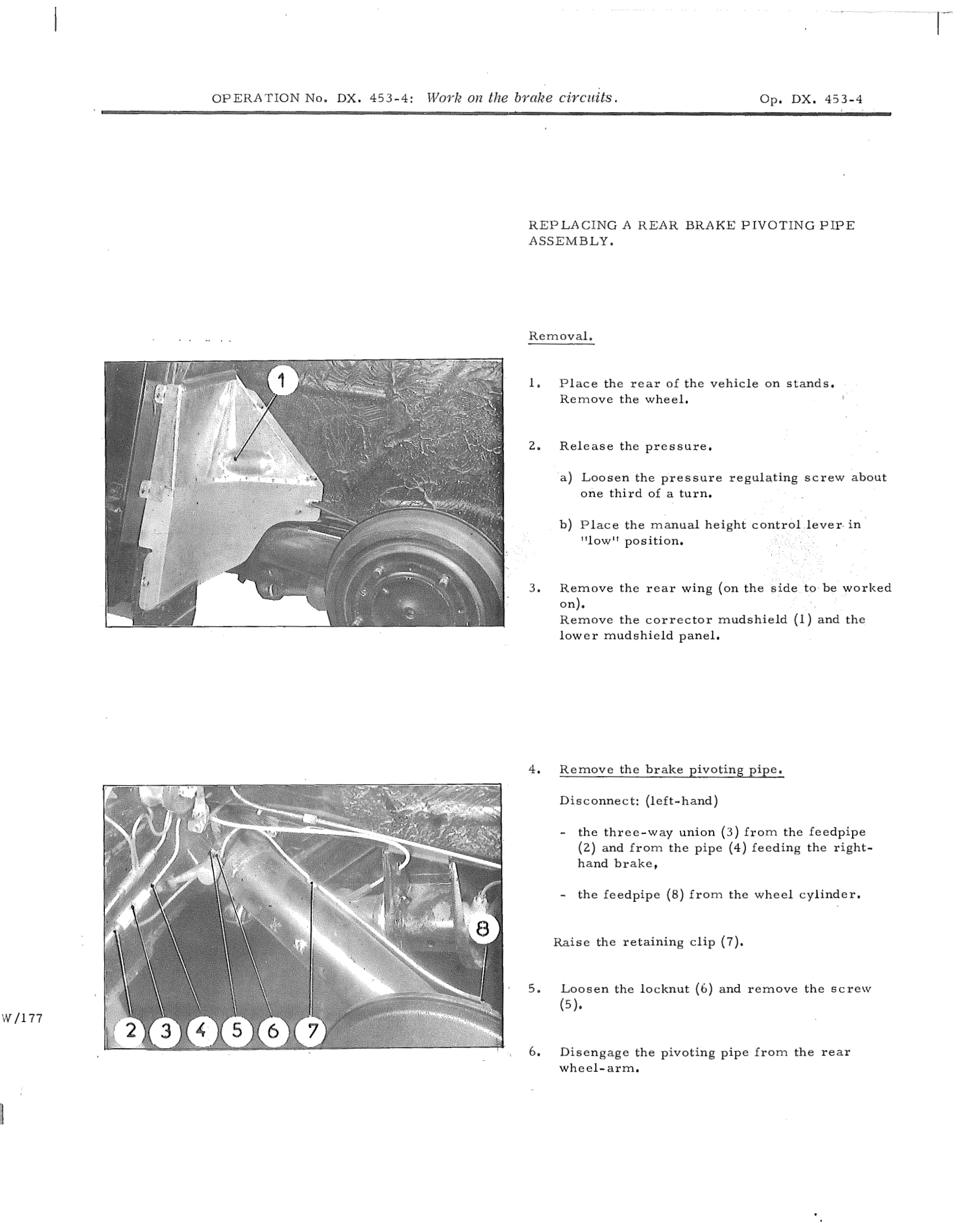 Replace r. brake pivoting pipe assy., page 425 of 750 — DS21 & DS21M / DS19A & DS19MA Repair Manual