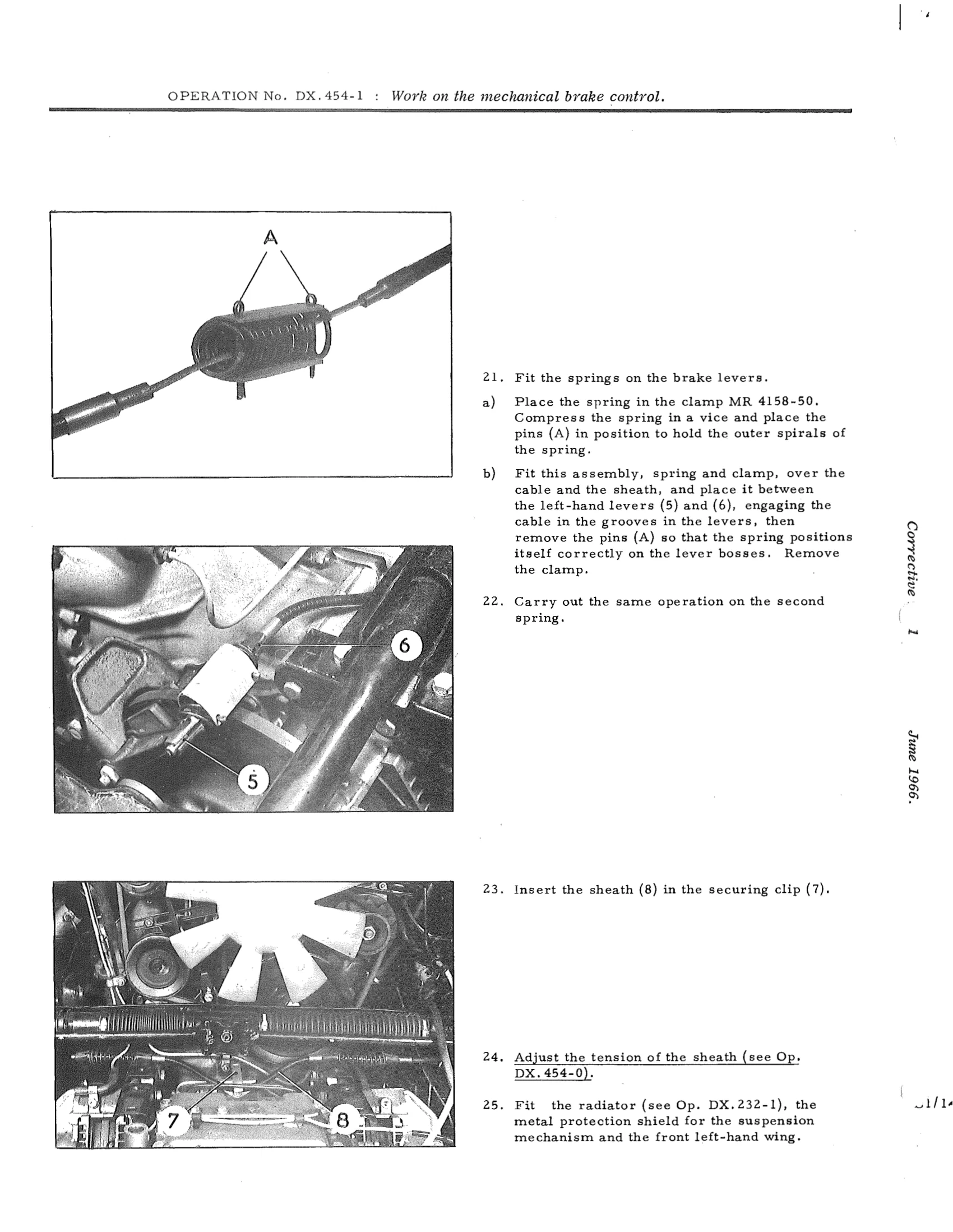 Work on the mechanical brake control, page 431 of 750 — DS21 & DS21M / DS19A & DS19MA Repair Manual