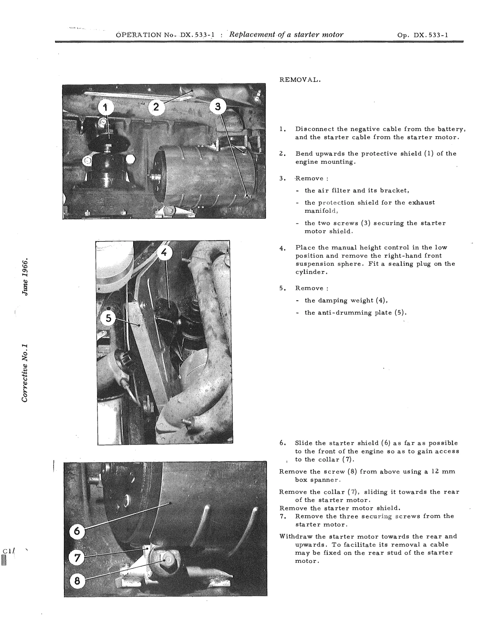 Replace starter motor, page 450 of 750 — DS21 & DS21M / DS19A & DS19MA Repair Manual