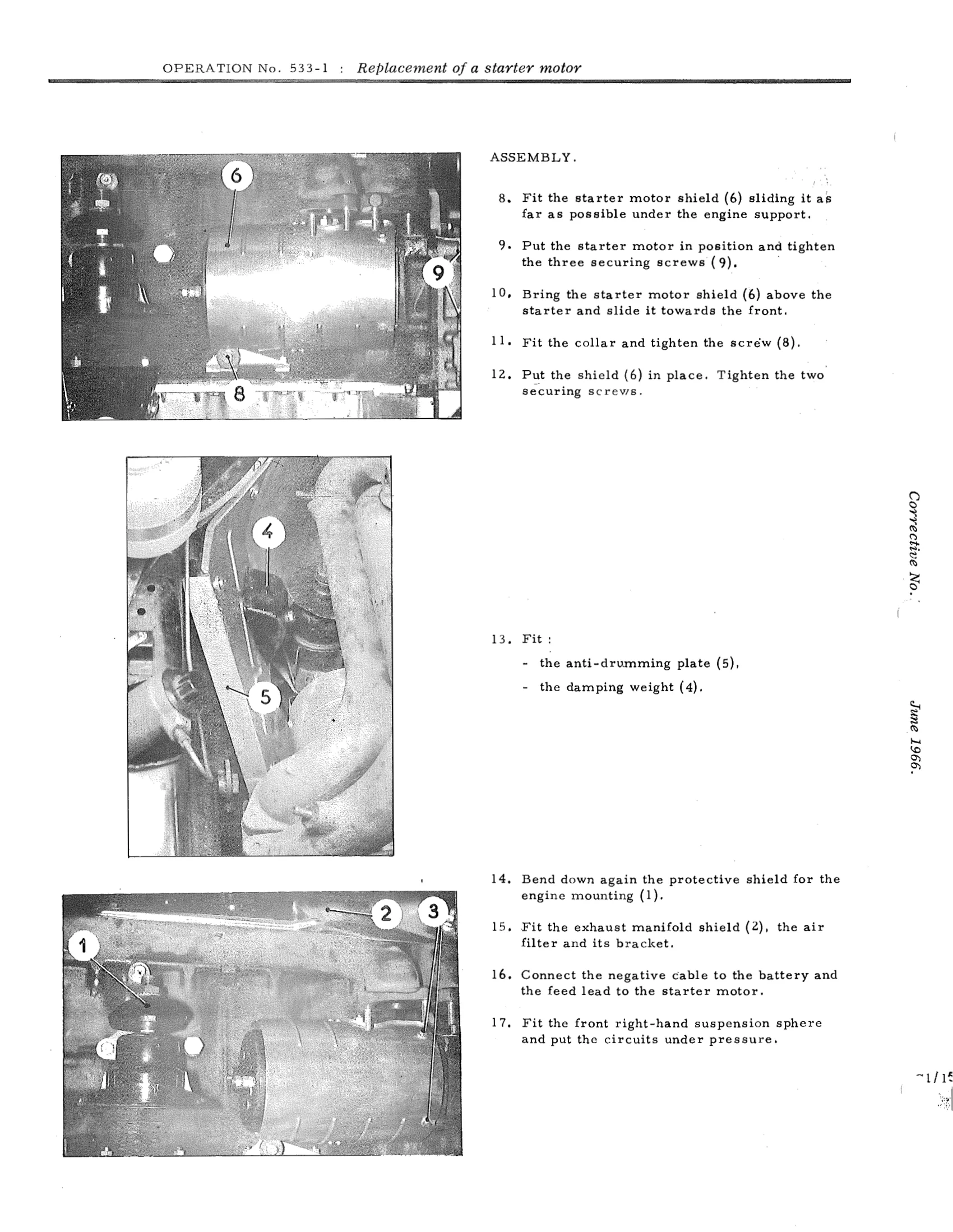 Replace starter motor, page 451 of 750 — DS21 & DS21M / DS19A & DS19MA Repair Manual