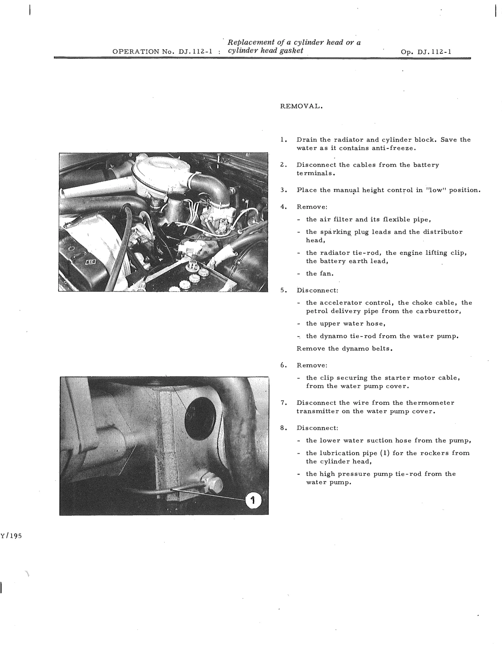 ; cylinder head gasket , page 496 of 750 — DS21 & DS21M / DS19A & DS19MA Repair Manual