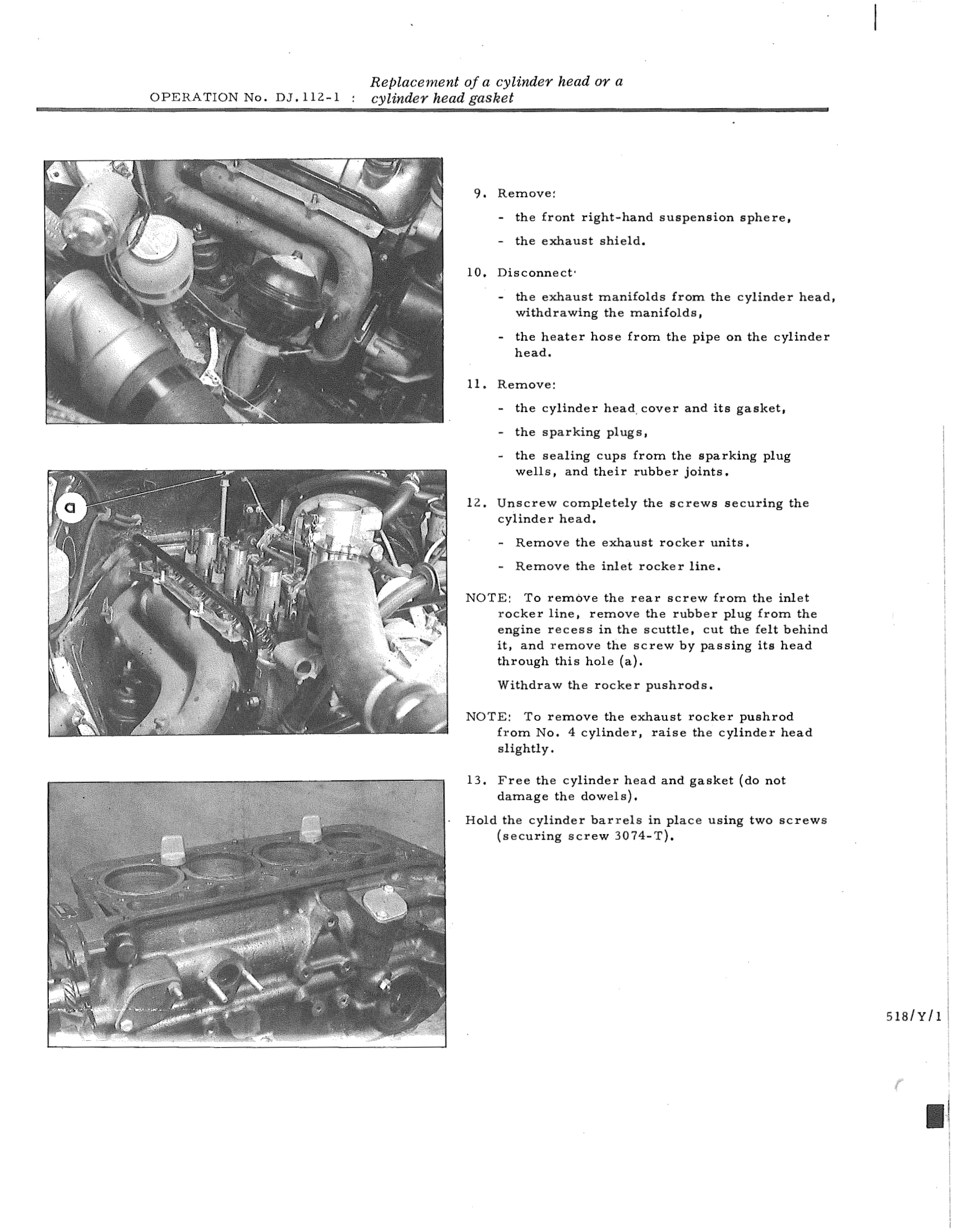 ; cylinder head gasket , page 497 of 750 — DS21 & DS21M / DS19A & DS19MA Repair Manual