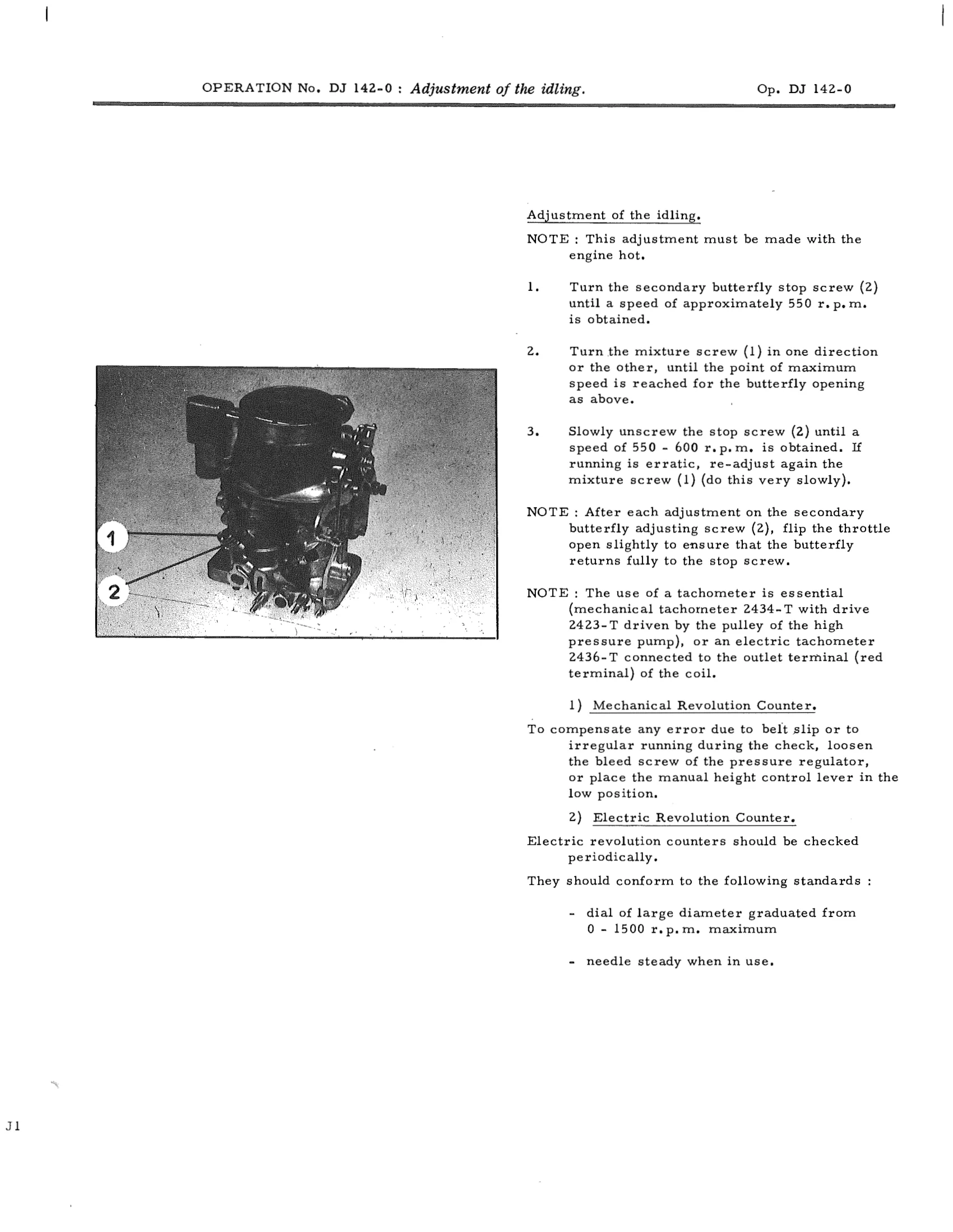 Adjust idling, page 504 of 750 — DS21 & DS21M / DS19A & DS19MA Repair Manual