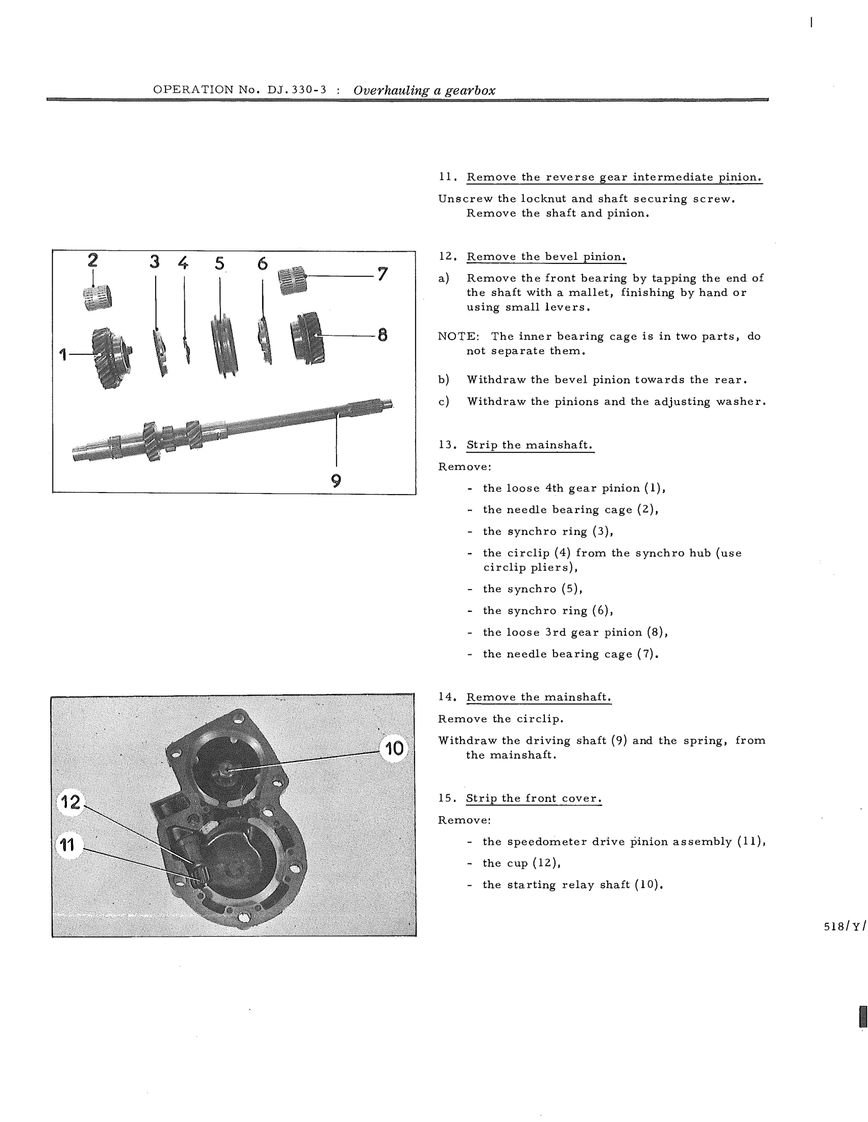 Overhauling a gearbox, page 512 of 750 — DS21 & DS21M / DS19A & DS19MA Repair Manual