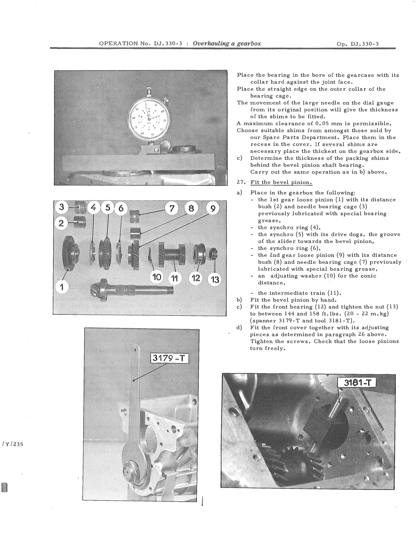 Overhauling a gearbox, page 519 of 750 — DS21 & DS21M / DS19A & DS19MA Repair Manual