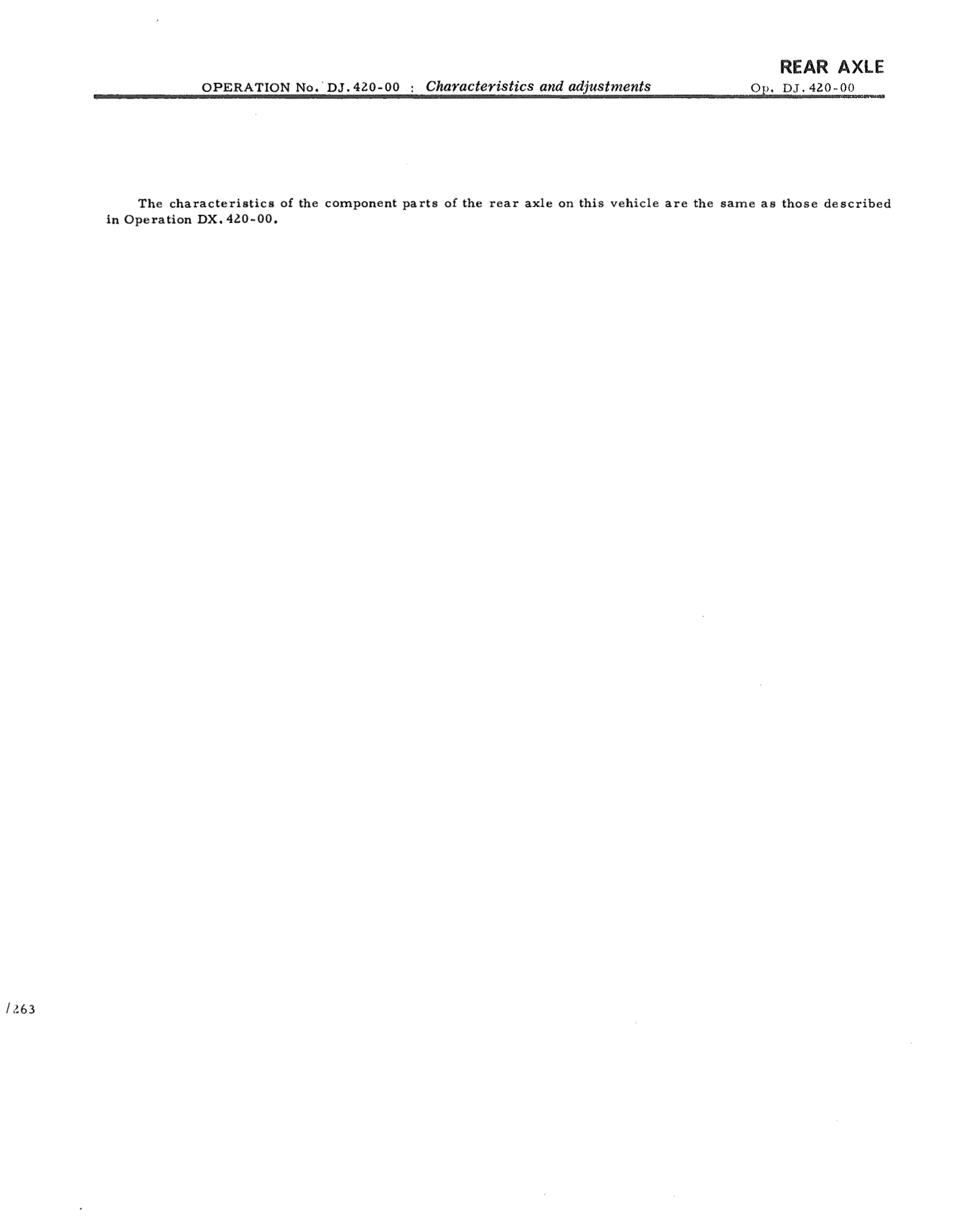Characteristics and adjustments Op, DJ. 420-00, page 543 of 750 — DS21 & DS21M / DS19A & DS19MA Repair Manual