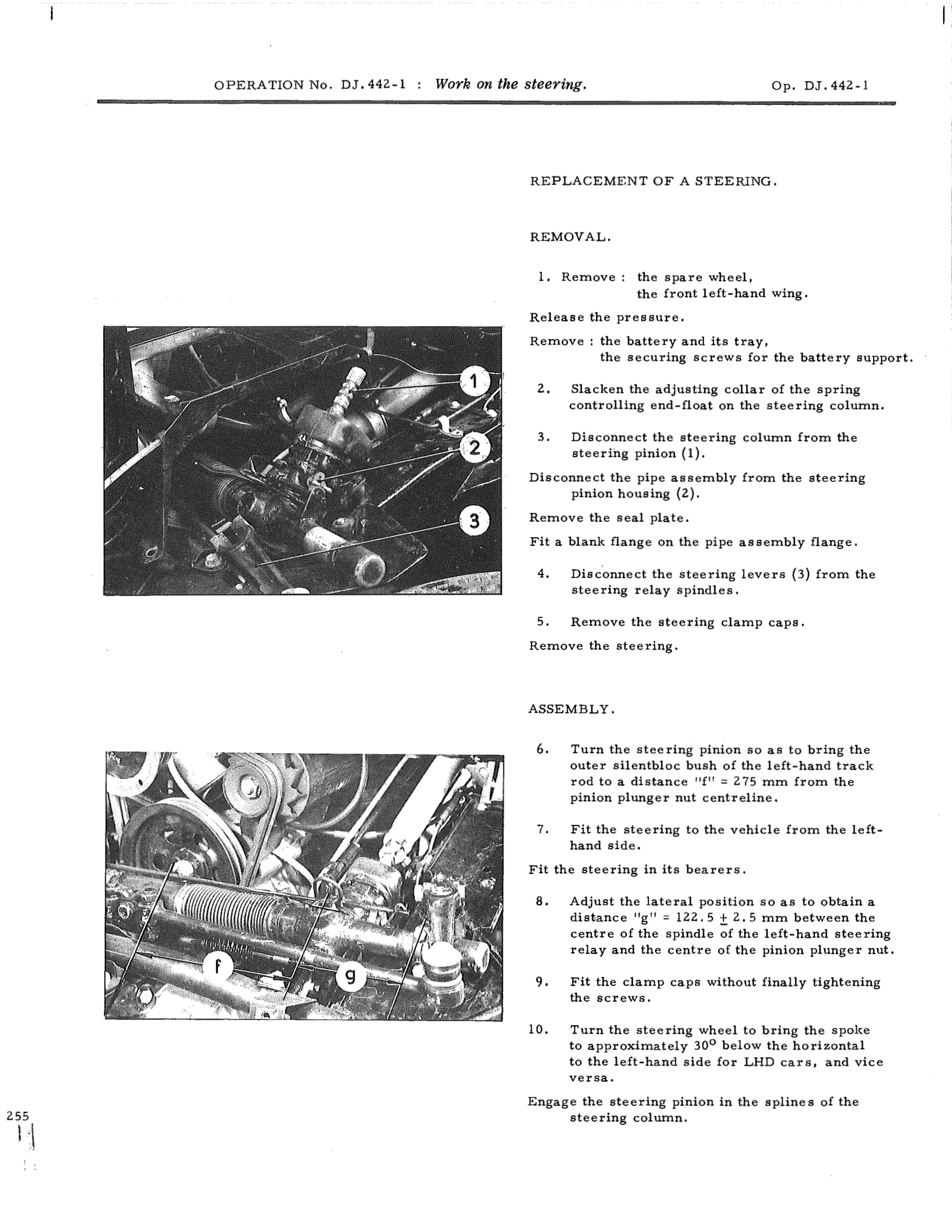Work on the steering, page 548 of 750 — DS21 & DS21M / DS19A & DS19MA Repair Manual