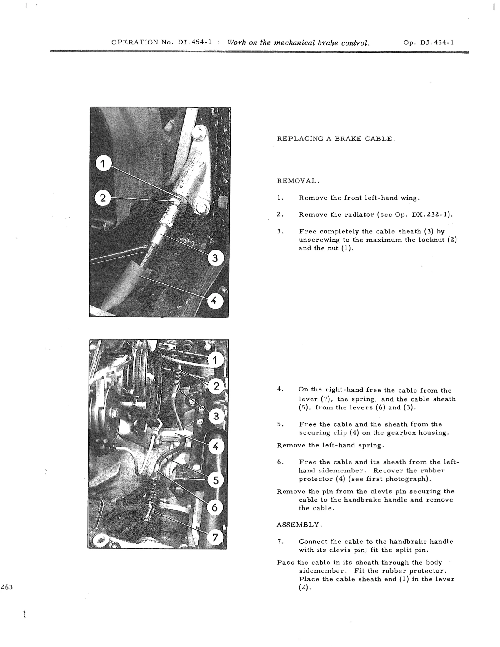 Work on the mechanical brake control, page 555 of 750 — DS21 & DS21M / DS19A & DS19MA Repair Manual