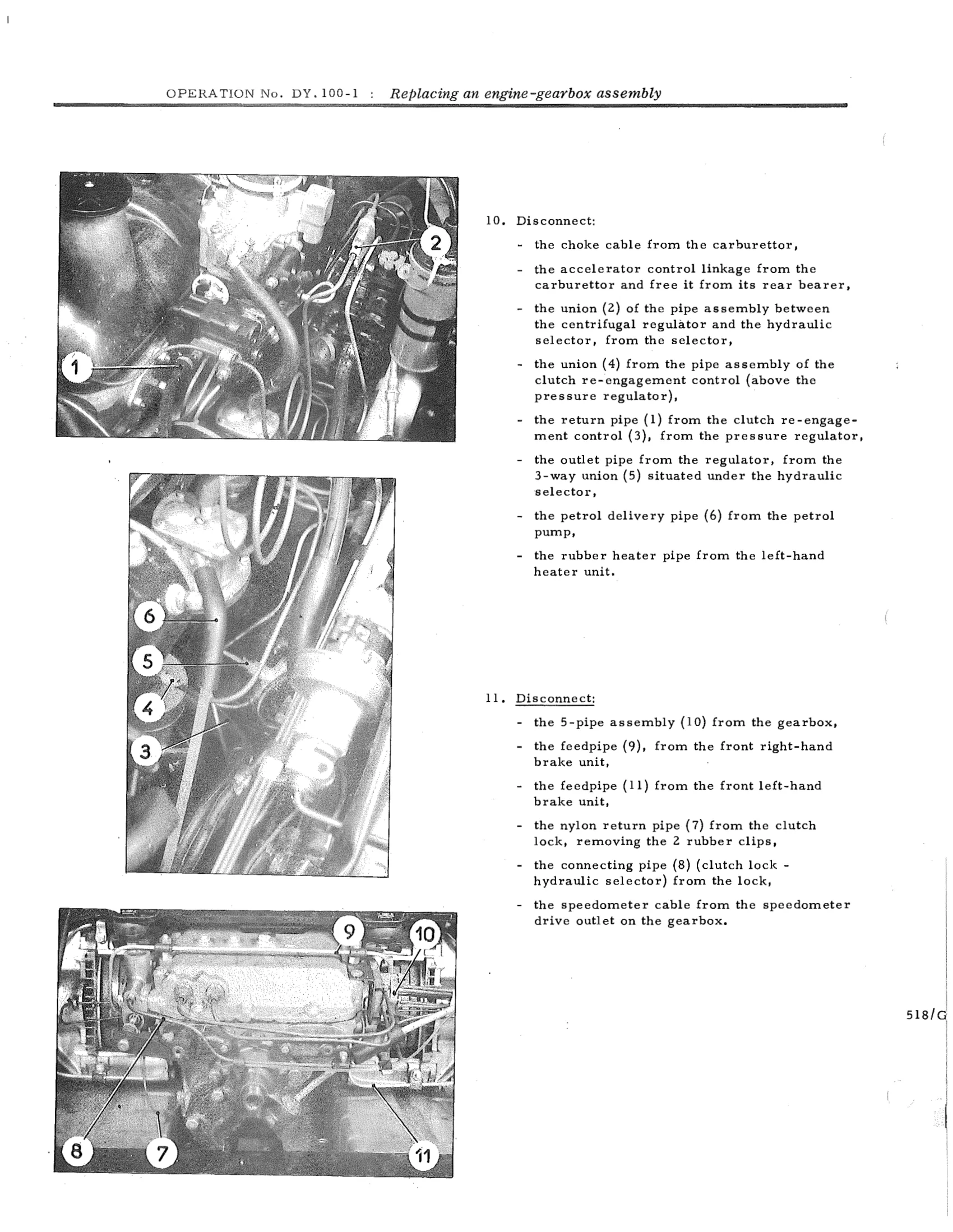 Replacing an engine-gearbox assembly, page 580 of 750 — DS21 & DS21M / DS19A & DS19MA Repair Manual