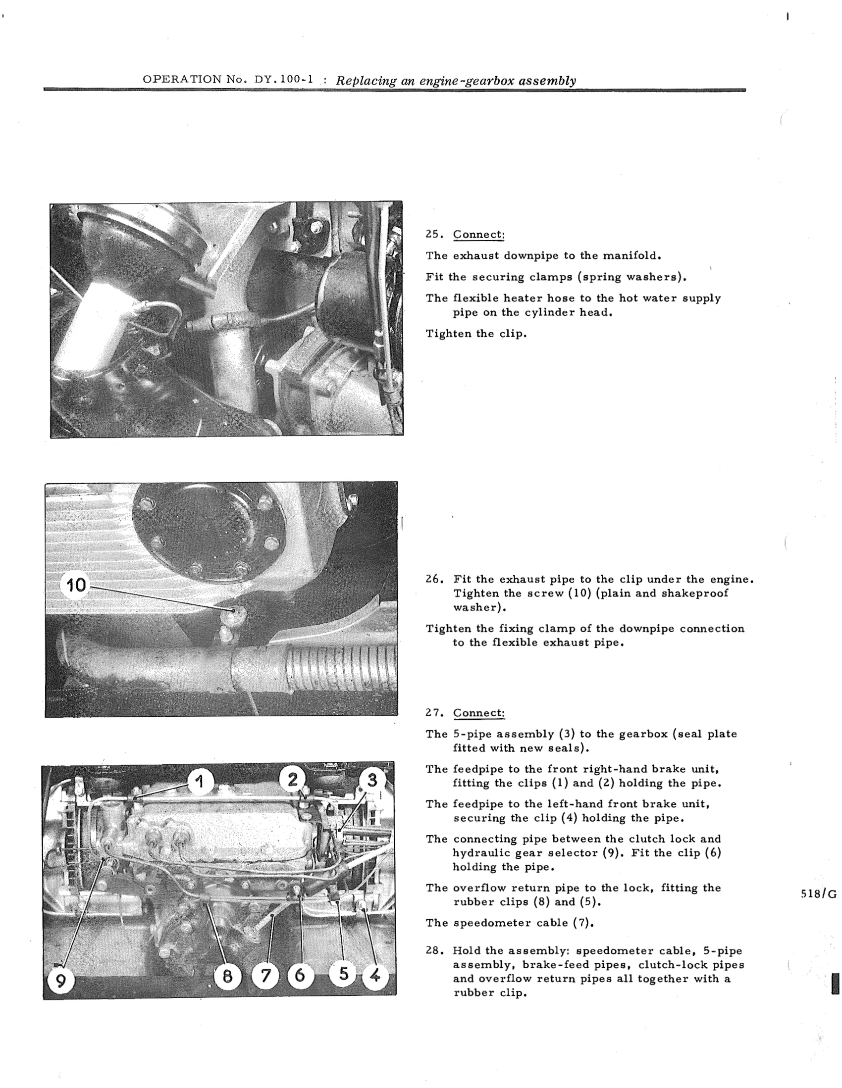 Replacing an engine-gearbox assembly, page 584 of 750 — DS21 & DS21M / DS19A & DS19MA Repair Manual