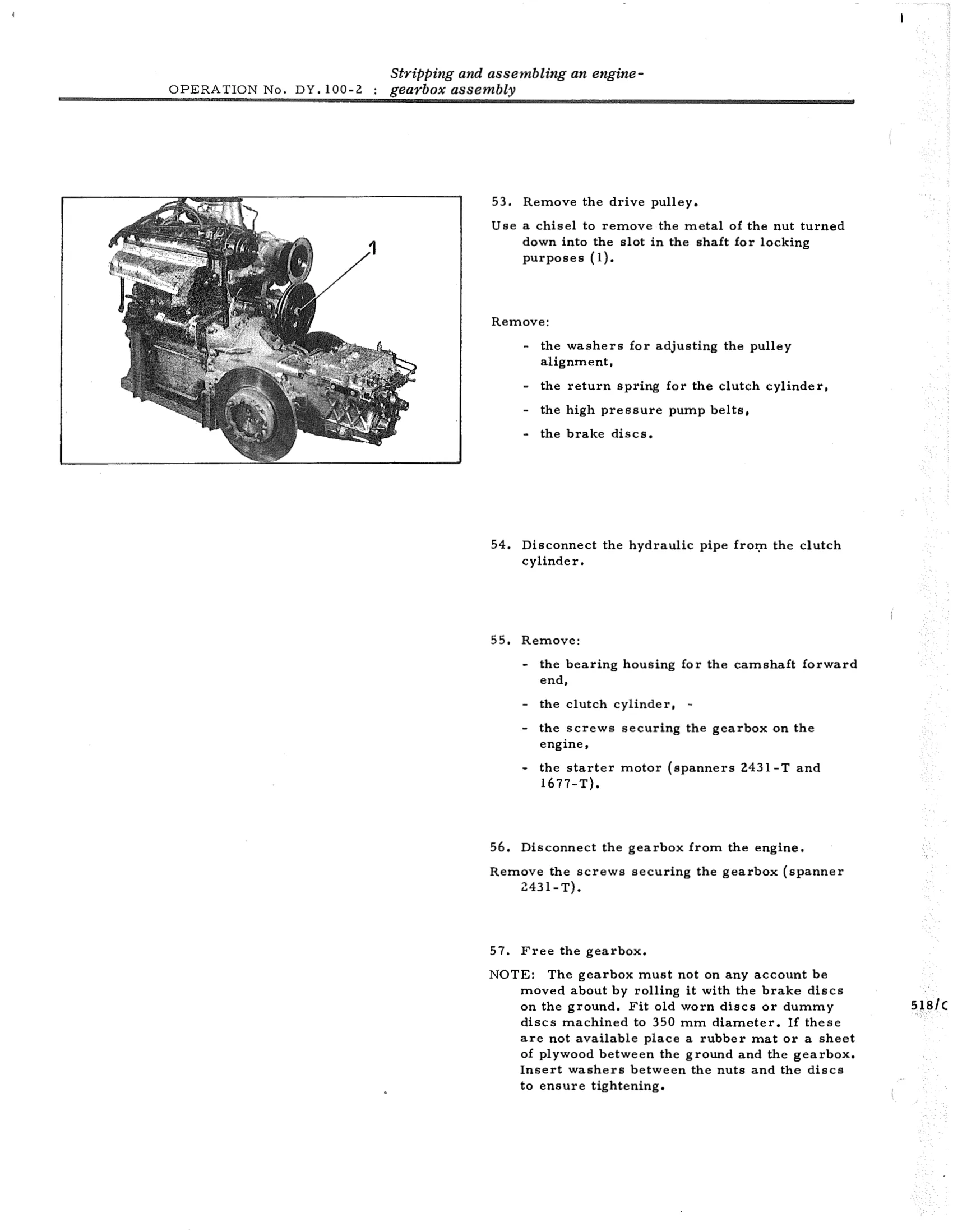 Strip/assemble to replace g/box, page 594 of 750 — DS21 & DS21M / DS19A & DS19MA Repair Manual