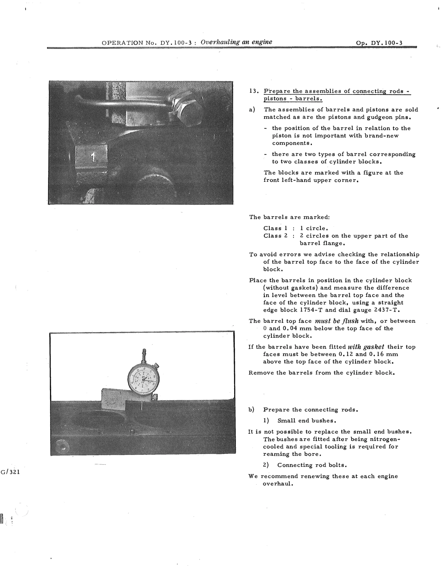 Overhauling an engine, page 605 of 750 — DS21 & DS21M / DS19A & DS19MA Repair Manual