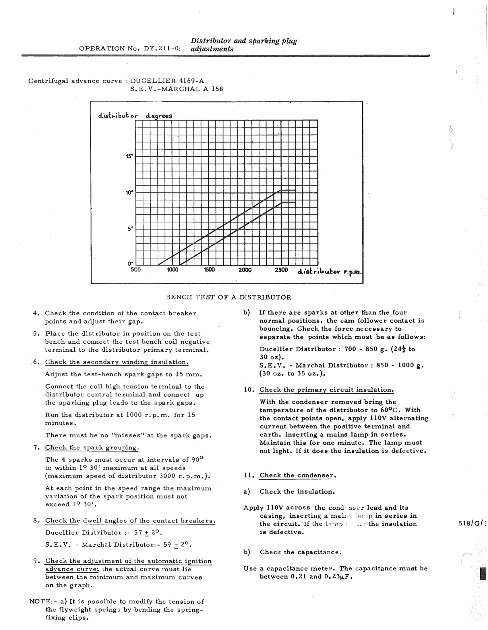 Adjust static advance, page 640 of 750 — DS21 & DS21M / DS19A & DS19MA Repair Manual