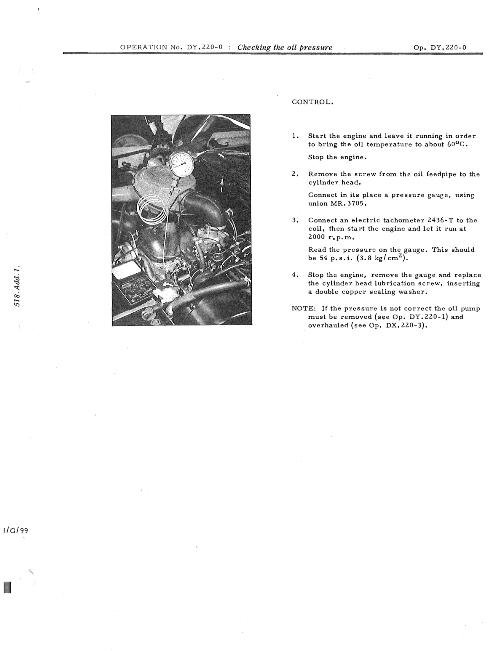 Checking the oil pressure, page 645 of 750 — DS21 & DS21M / DS19A & DS19MA Repair Manual