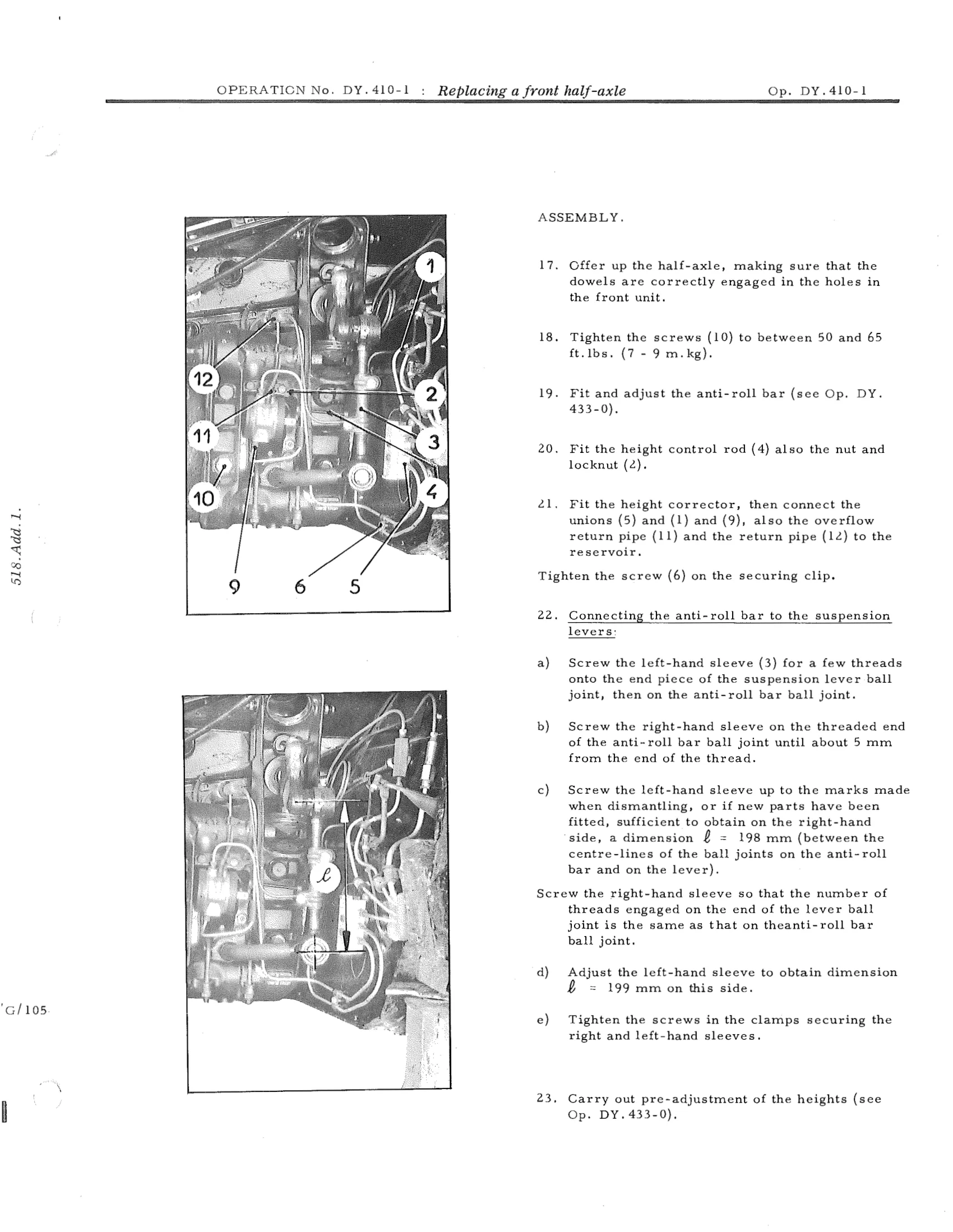 Replacing a front half-axle, page 660 of 750 — DS21 & DS21M / DS19A & DS19MA Repair Manual