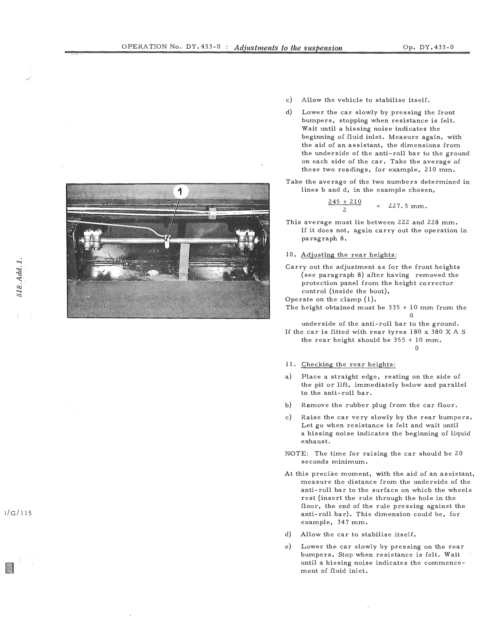 Adjust heights, page 671 of 750 — DS21 & DS21M / DS19A & DS19MA Repair Manual