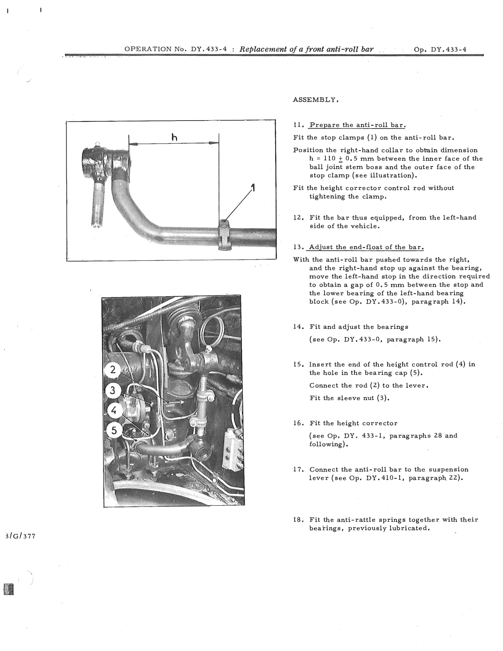 Replacement of a front anti-roll bar, page 675 of 750 — DS21 & DS21M / DS19A & DS19MA Repair Manual