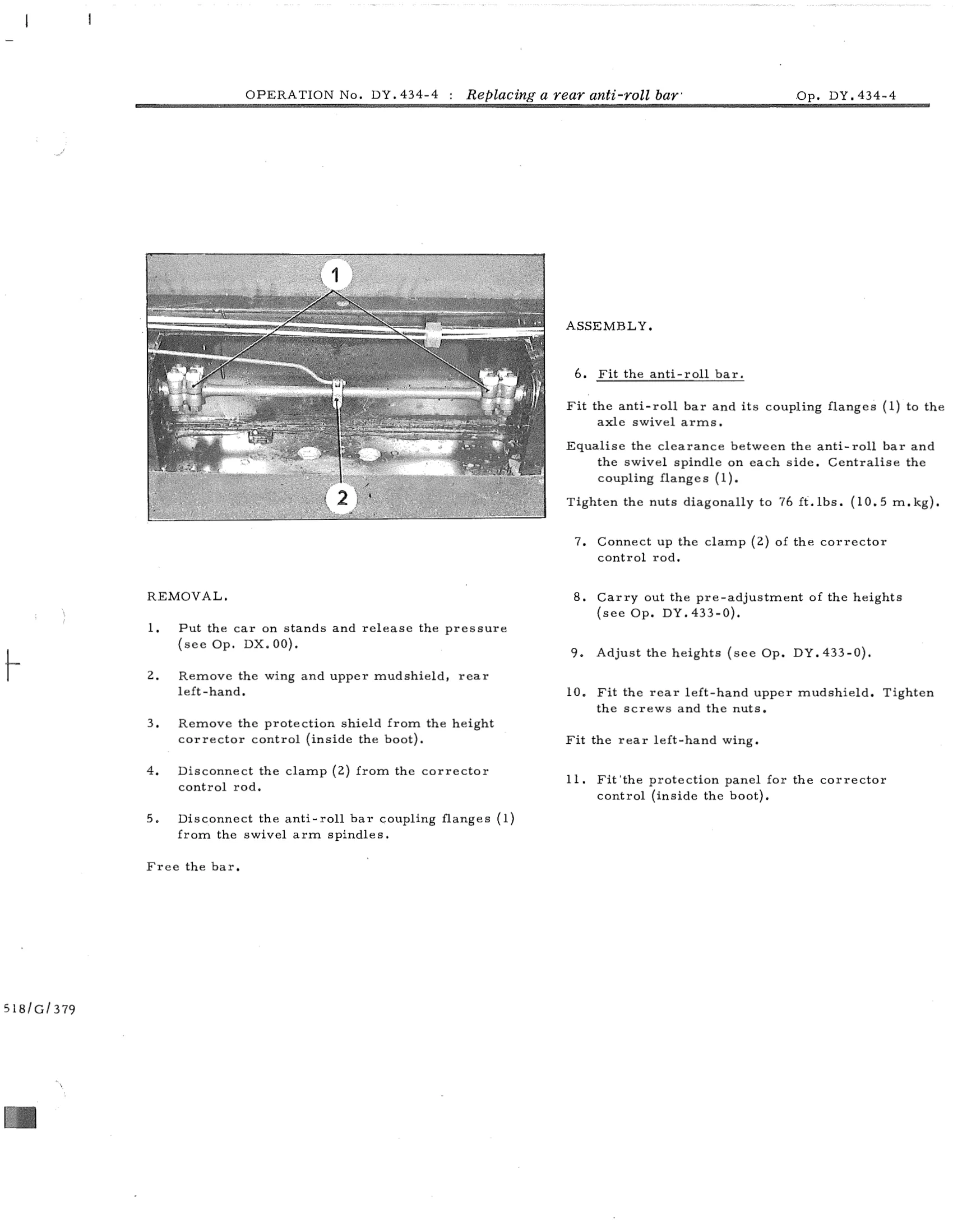 Replacing a rear anti-roll bar’, page 677 of 750 — DS21 & DS21M / DS19A & DS19MA Repair Manual