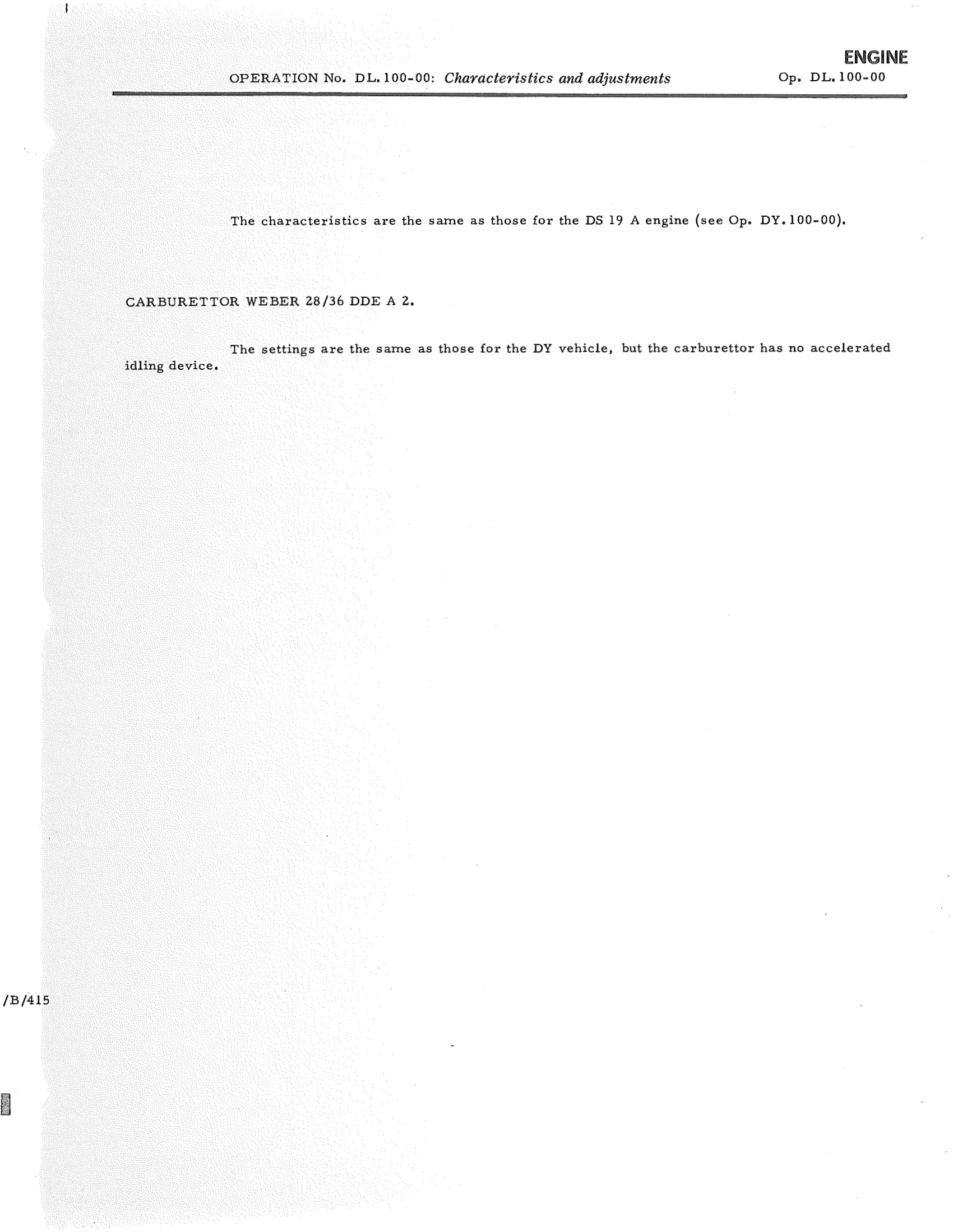 Characteristics and adjustments, page 708 of 750 — DS21 & DS21M / DS19A & DS19MA Repair Manual