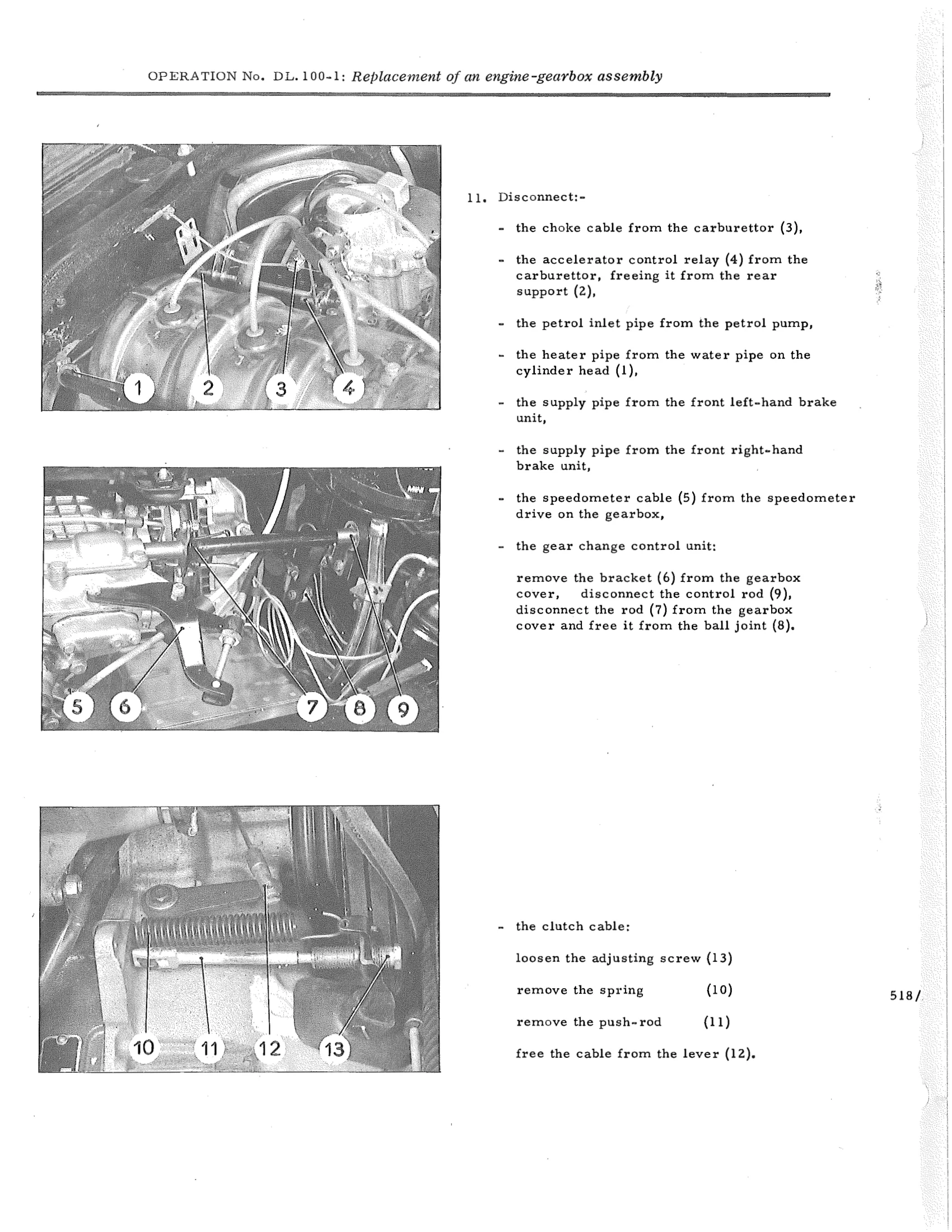 Replacement of an engine-gearbox assembly |, page 710 of 750 — DS21 & DS21M / DS19A & DS19MA Repair Manual
