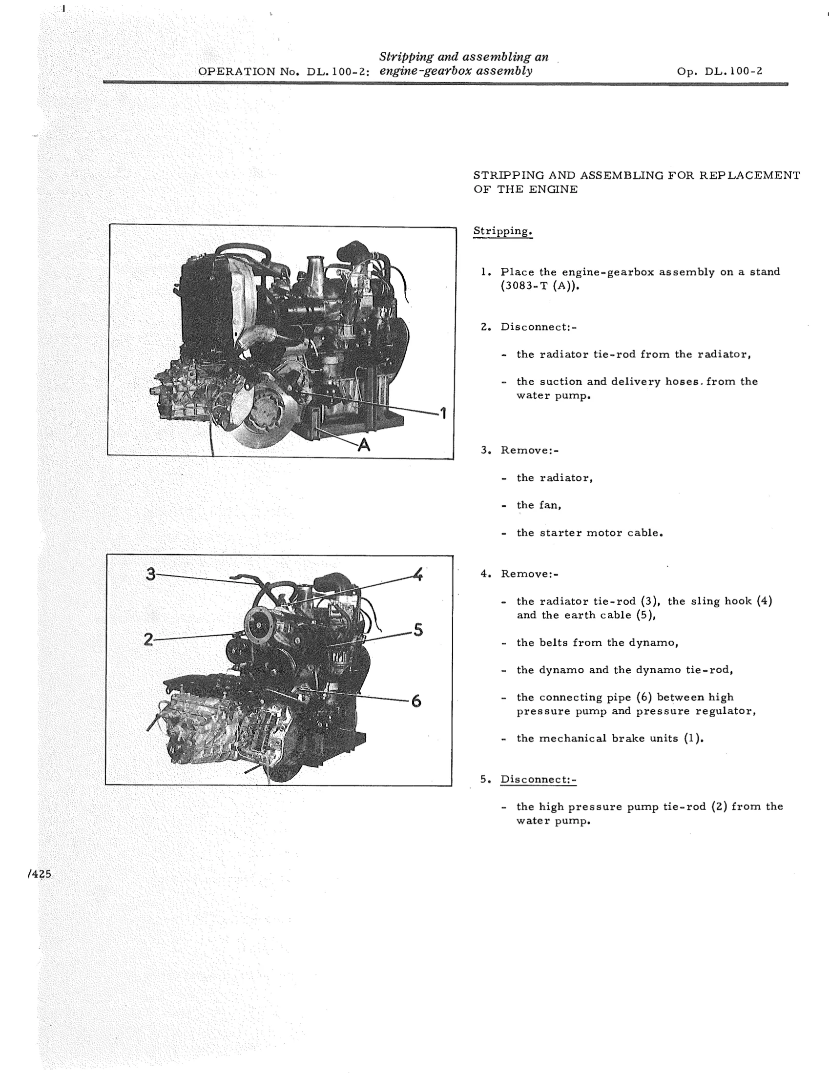 engine-gearbox assembly, page 717 of 750 — DS21 & DS21M / DS19A & DS19MA Repair Manual