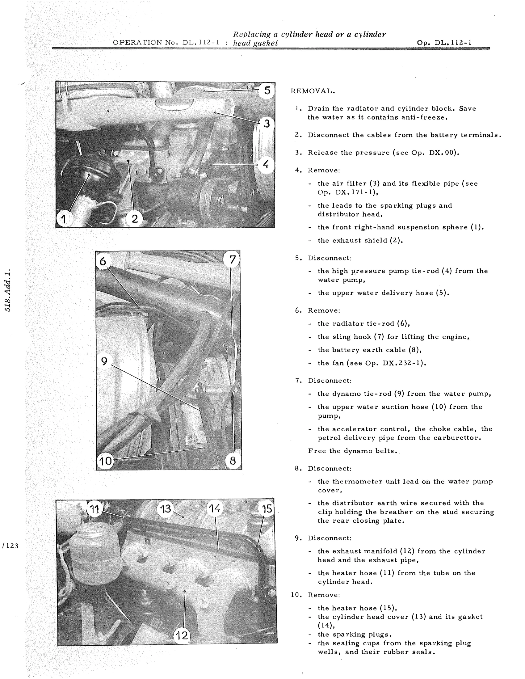 head gasket, page 728 of 750 — DS21 & DS21M / DS19A & DS19MA Repair Manual