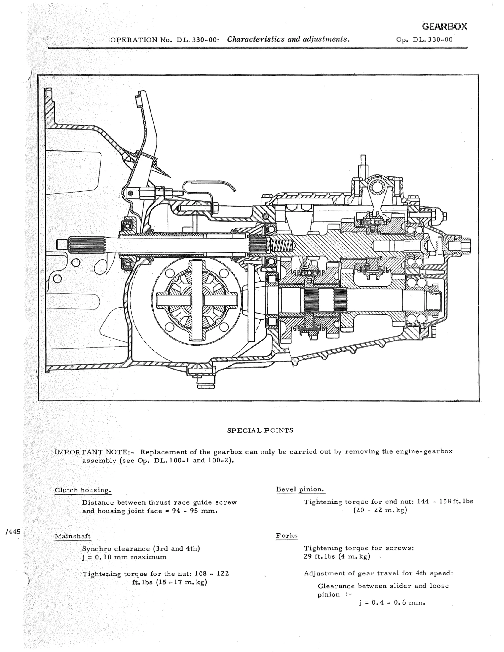 Gearbox, page 740 of 750 — DS21 & DS21M / DS19A & DS19MA Repair Manual