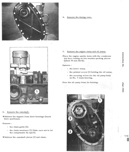 Remove sump, camshaft, page 51 — DS21 & DS21M / DS19A & DS19MA Repair Manual