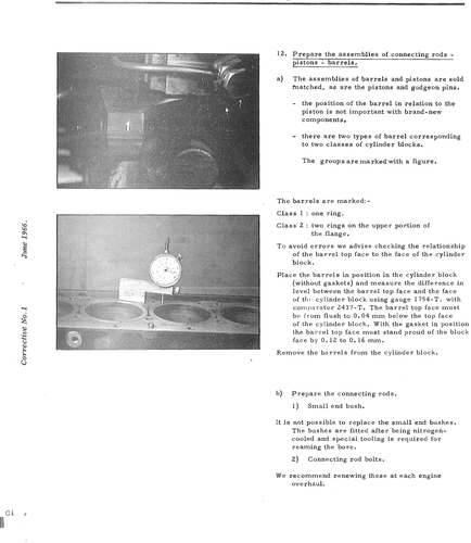 rods, pistons, barrels, page 56 — DS21 & DS21M / DS19A & DS19MA Repair Manual
