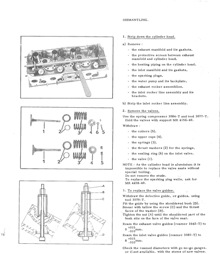Overhaul cylinder head, page 77 — DS21 & DS21M / DS19A & DS19MA Repair Manual