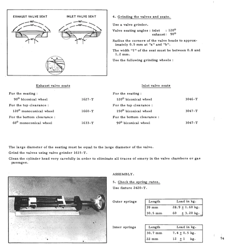 Grind valves, page 78 — DS21 & DS21M / DS19A & DS19MA Repair Manual