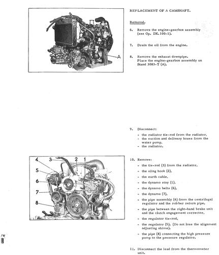 Replace camshaft, page 90 — DS21 & DS21M / DS19A & DS19MA Repair Manual